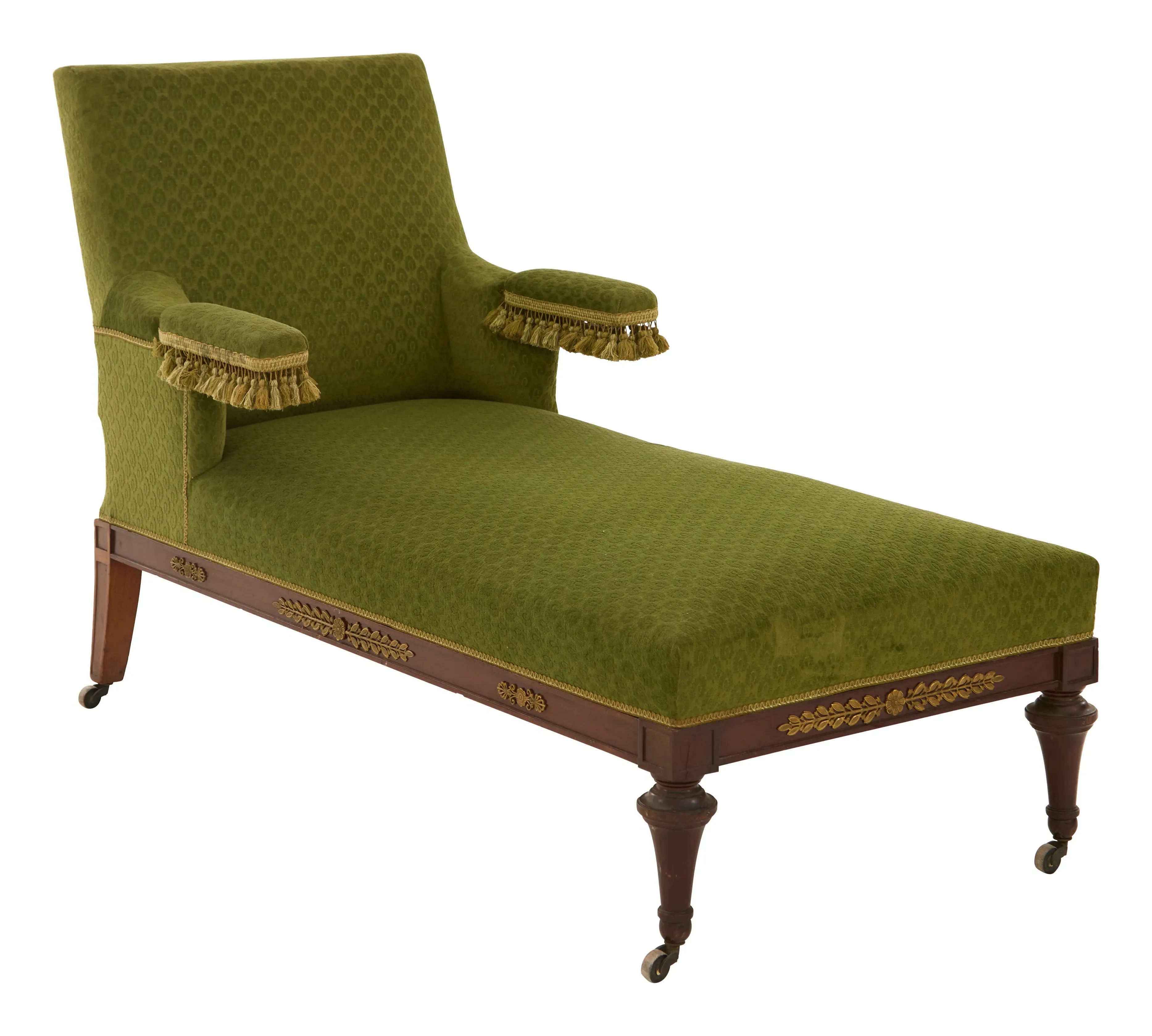Napoleon III Reclining Chaise with Adjustable Armrests - Velvet image