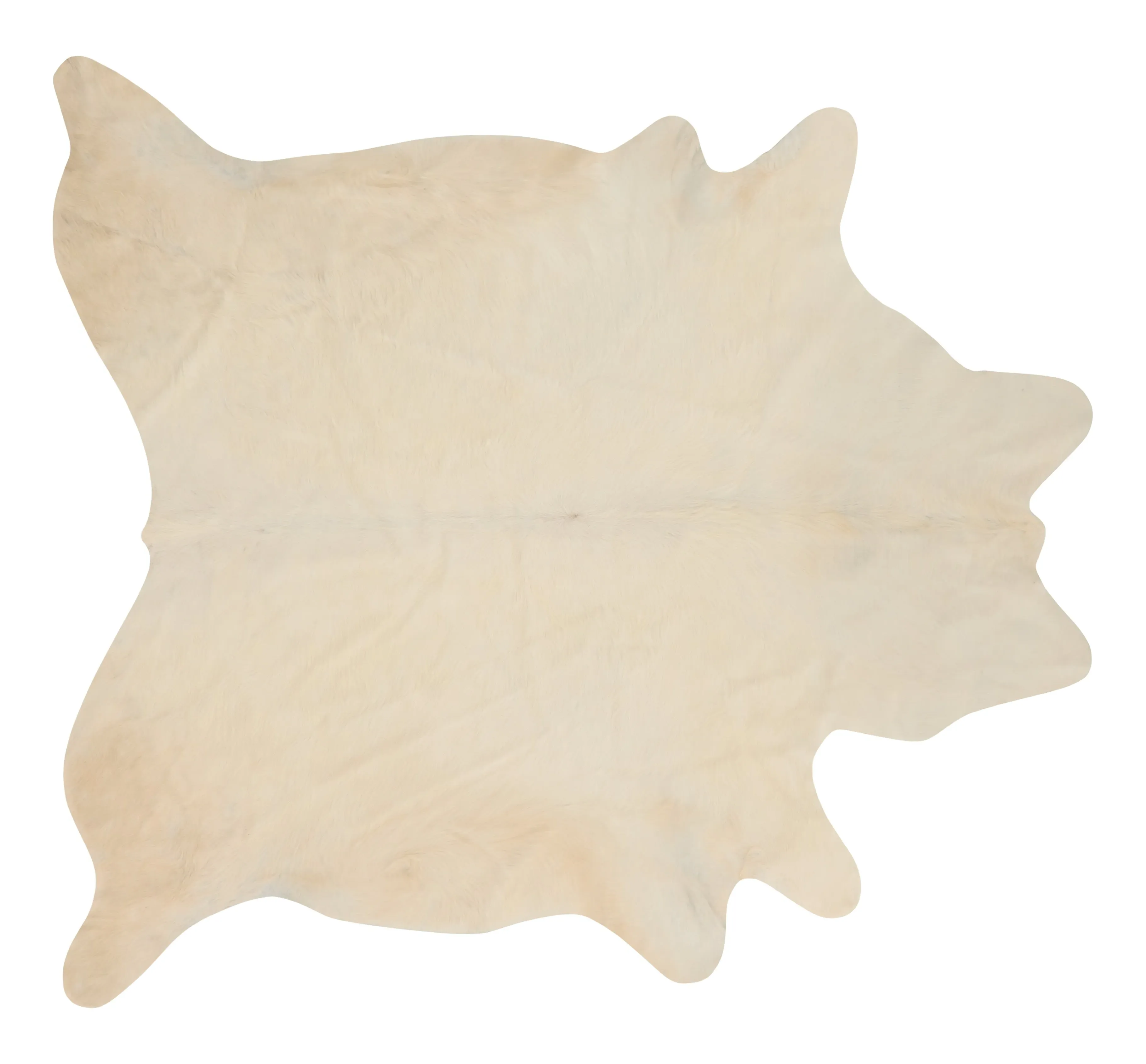 Natural Cowhide Rug - White image