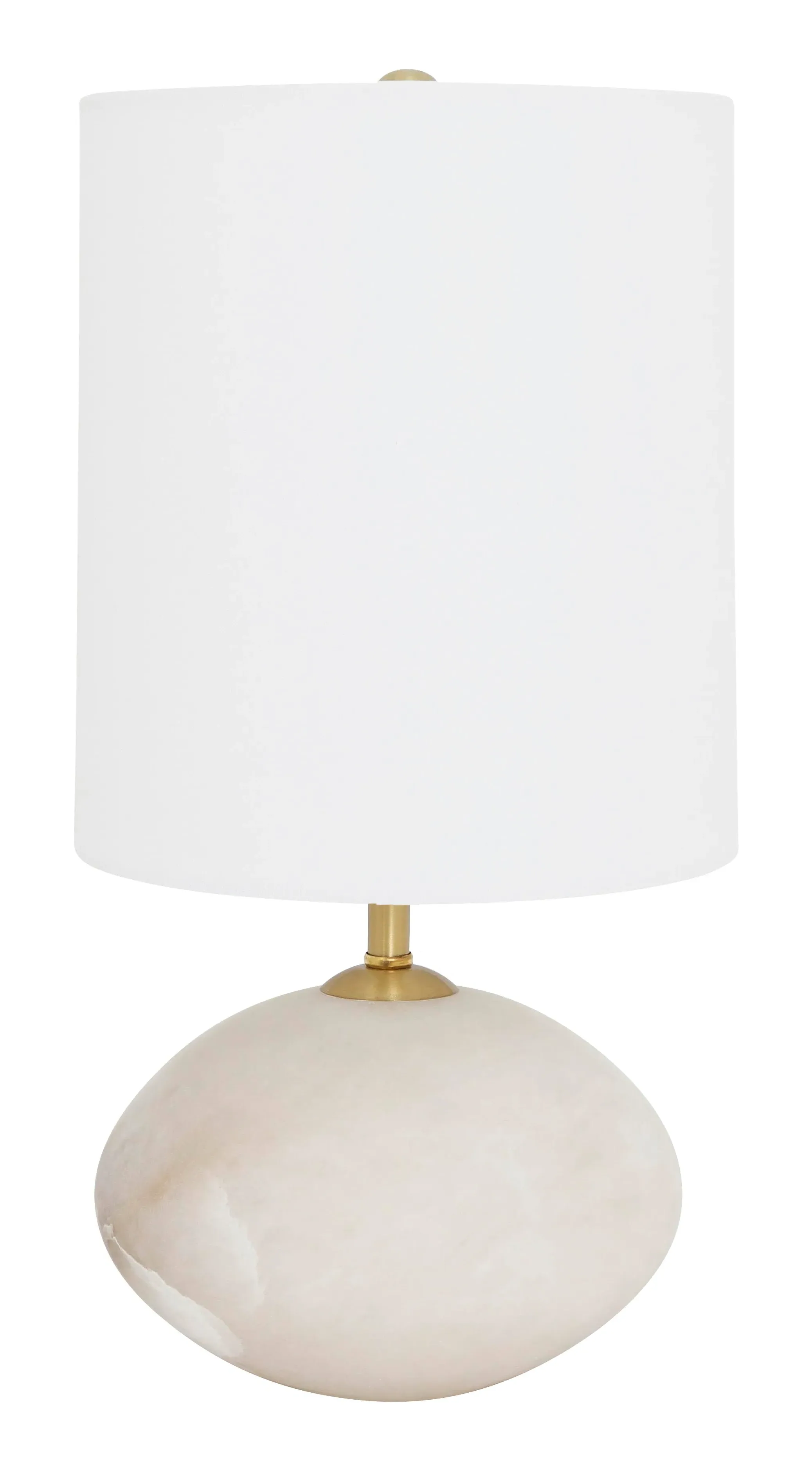 Naxos Round Table Lamp - White, Alabaster image
