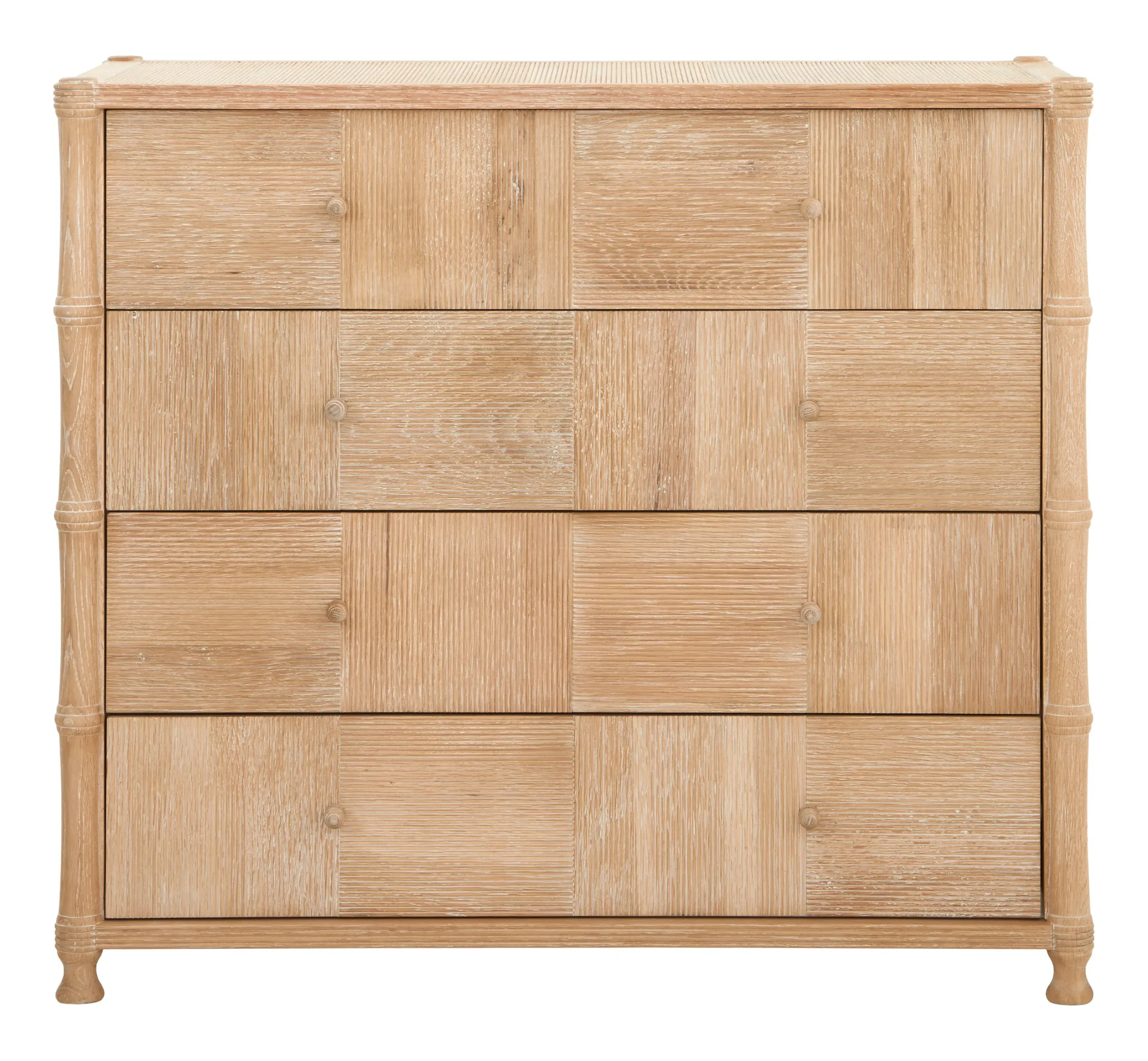 Nia 4-Drawer Dresser - Oak image