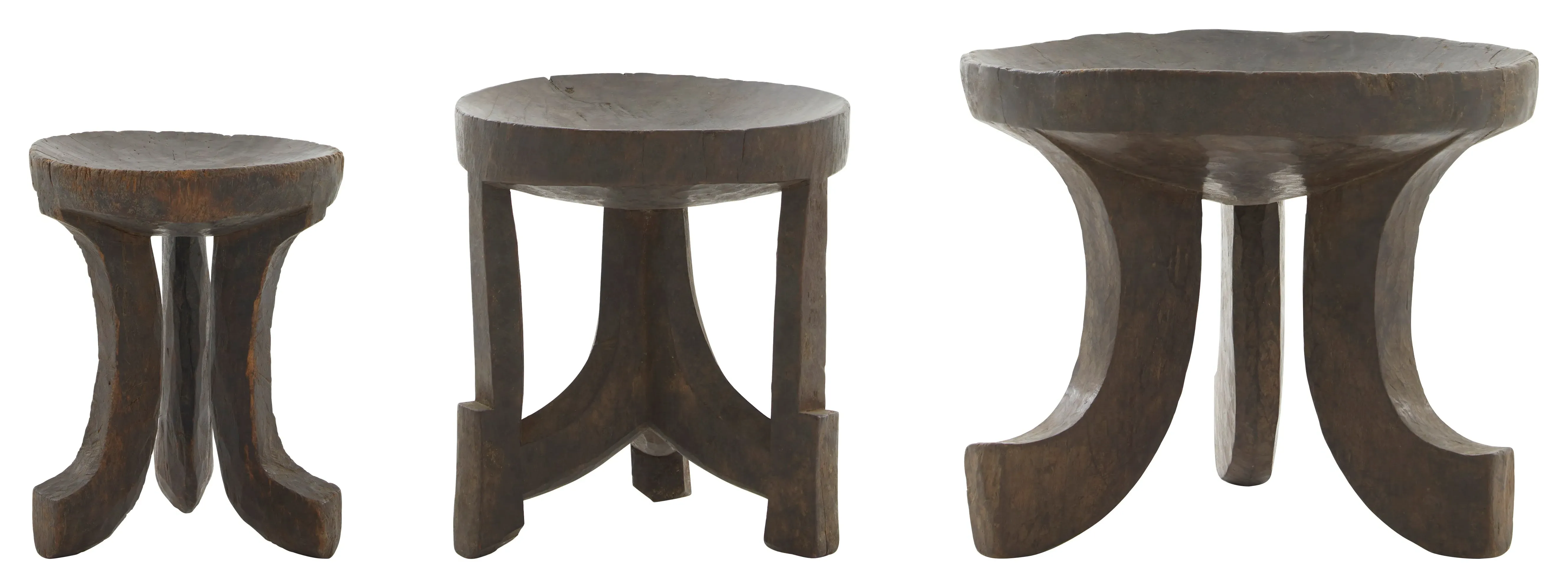 Oromo Hand Carved Stool - Wanza Wood image