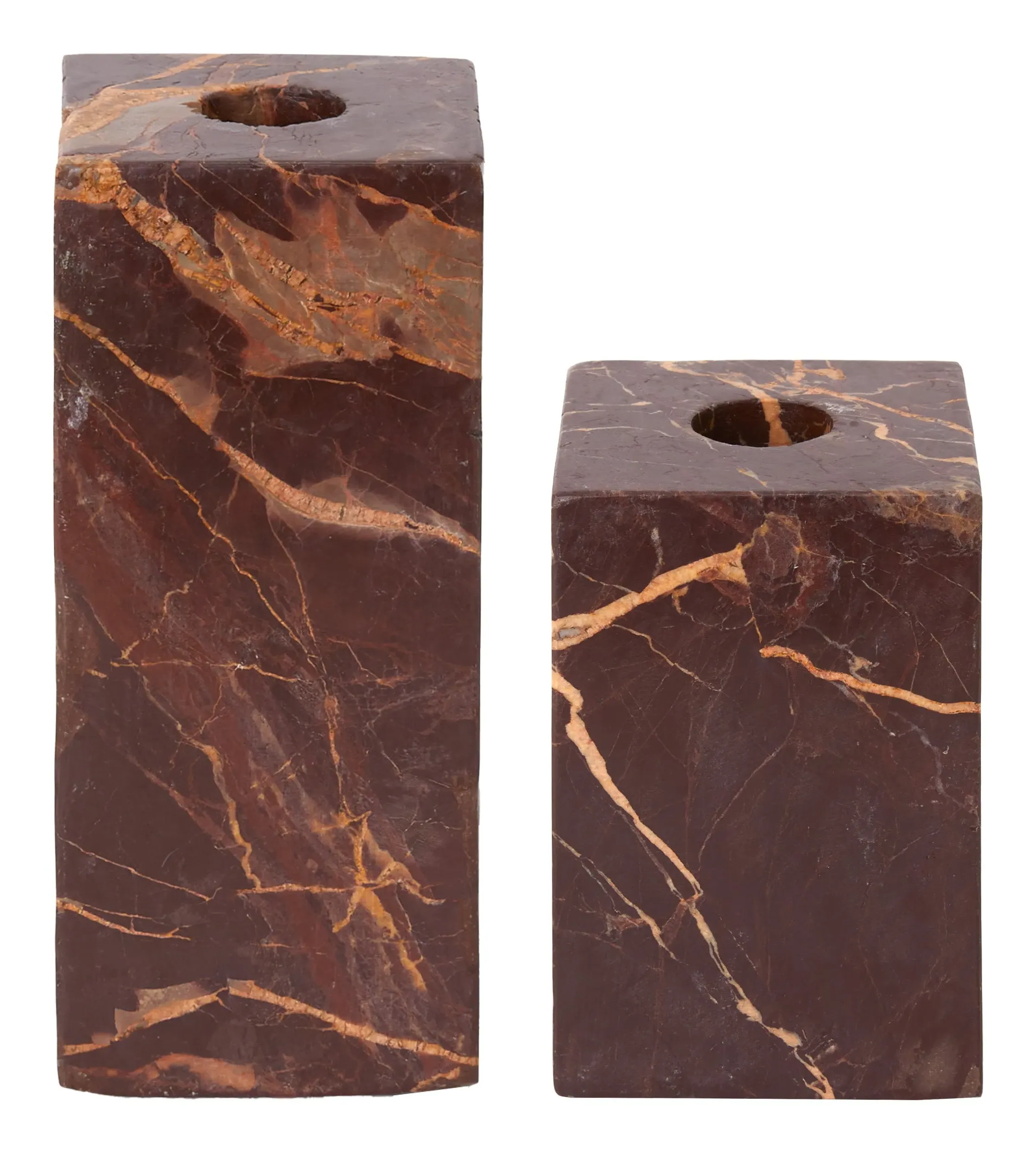 Palazzo Taper Holders - Burgundy, Marble