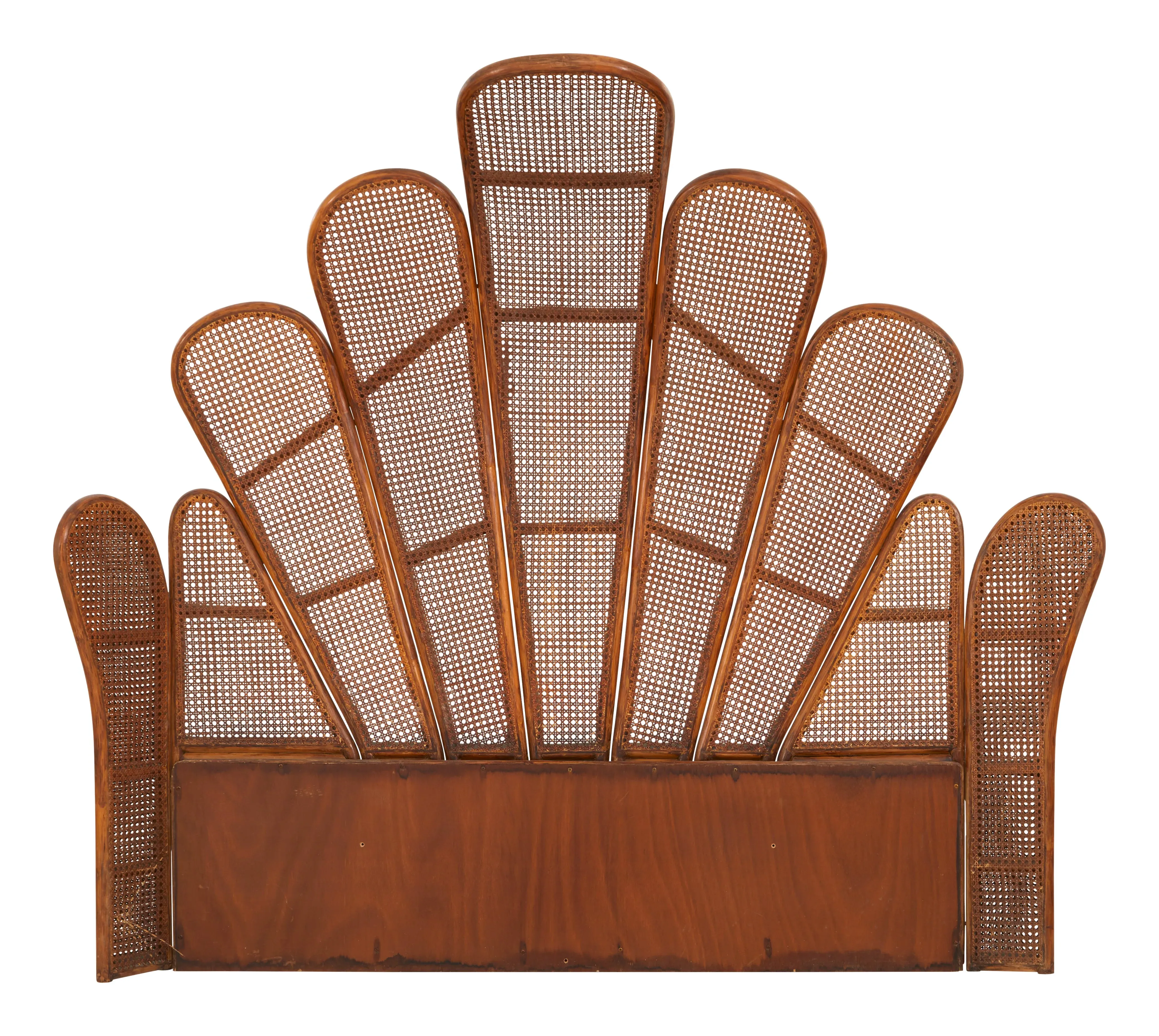 Queen Size Winged Headboard - Rattan image