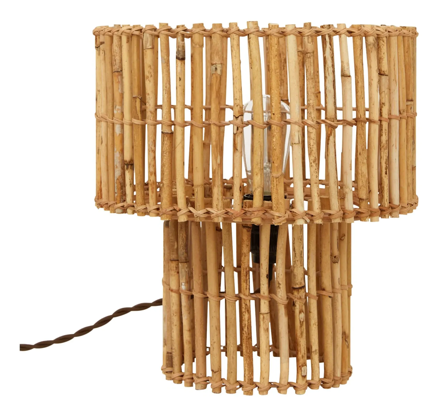 Quintana Round Table Lamp - Rattan image