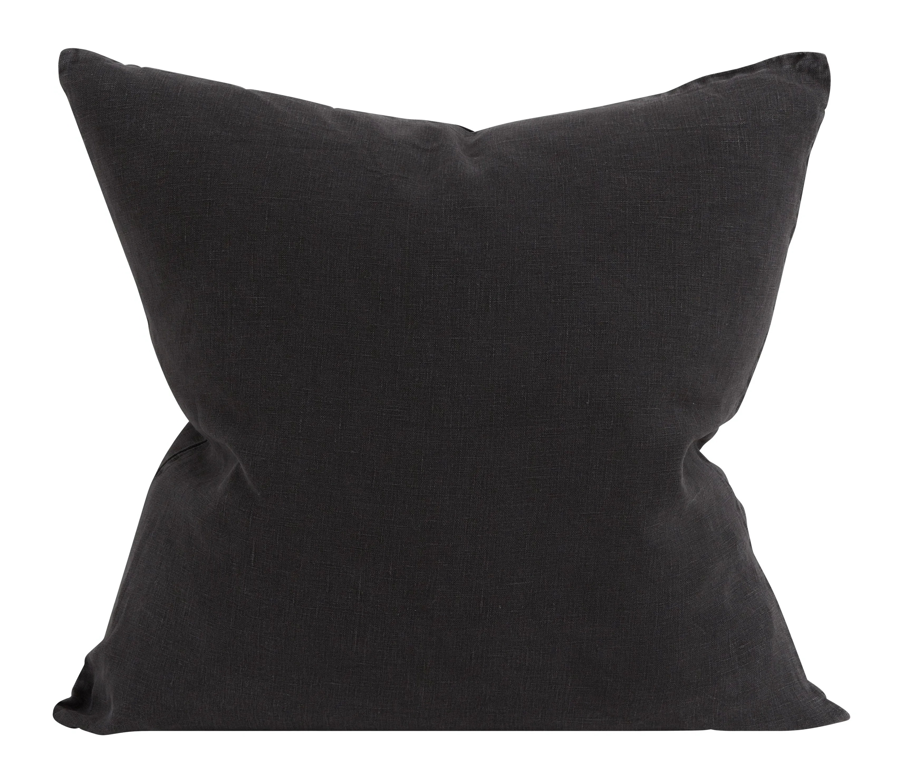 Rainier Throw Pillow - Onyx, Linen