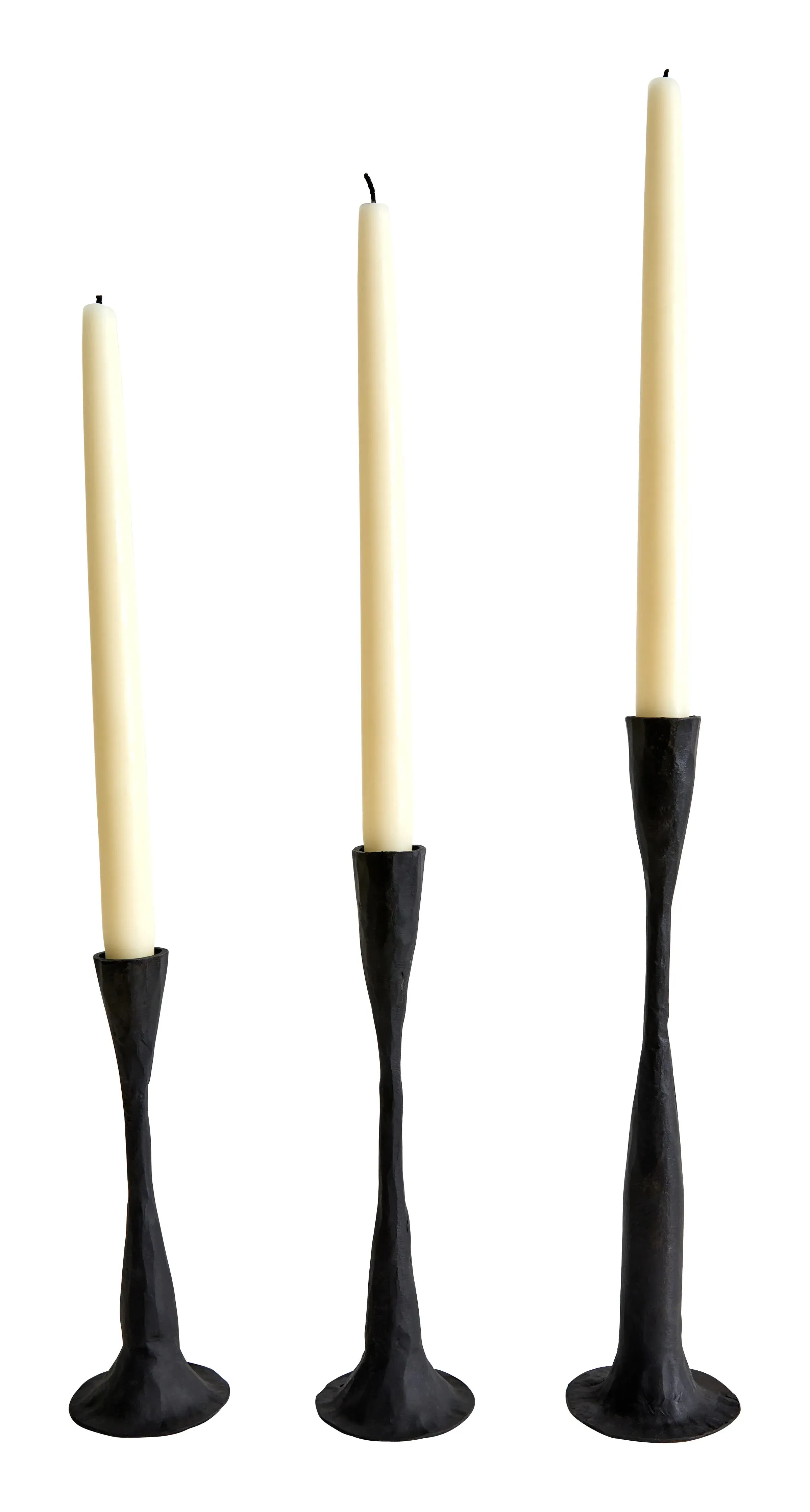 Reagan Taper Candle Holders - Black, Cast Iron image