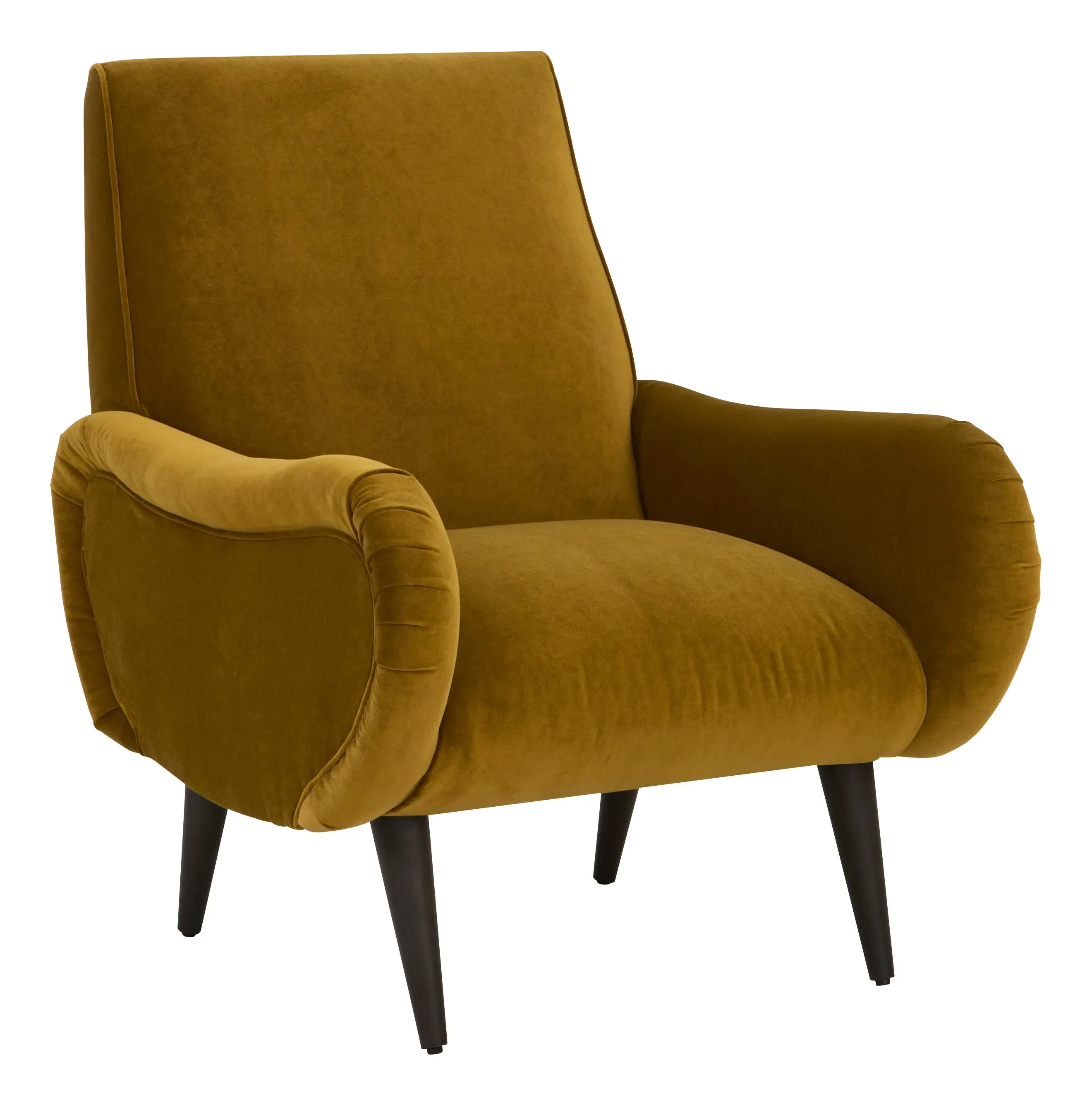 Remi Lounge Chair - Lime, Velvet image