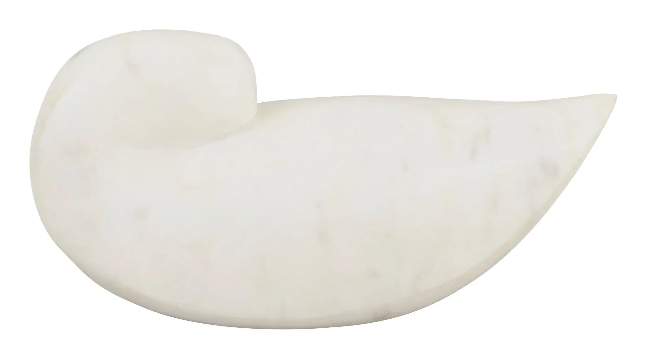 Roost Tabletop Sculpture - White, Marble image