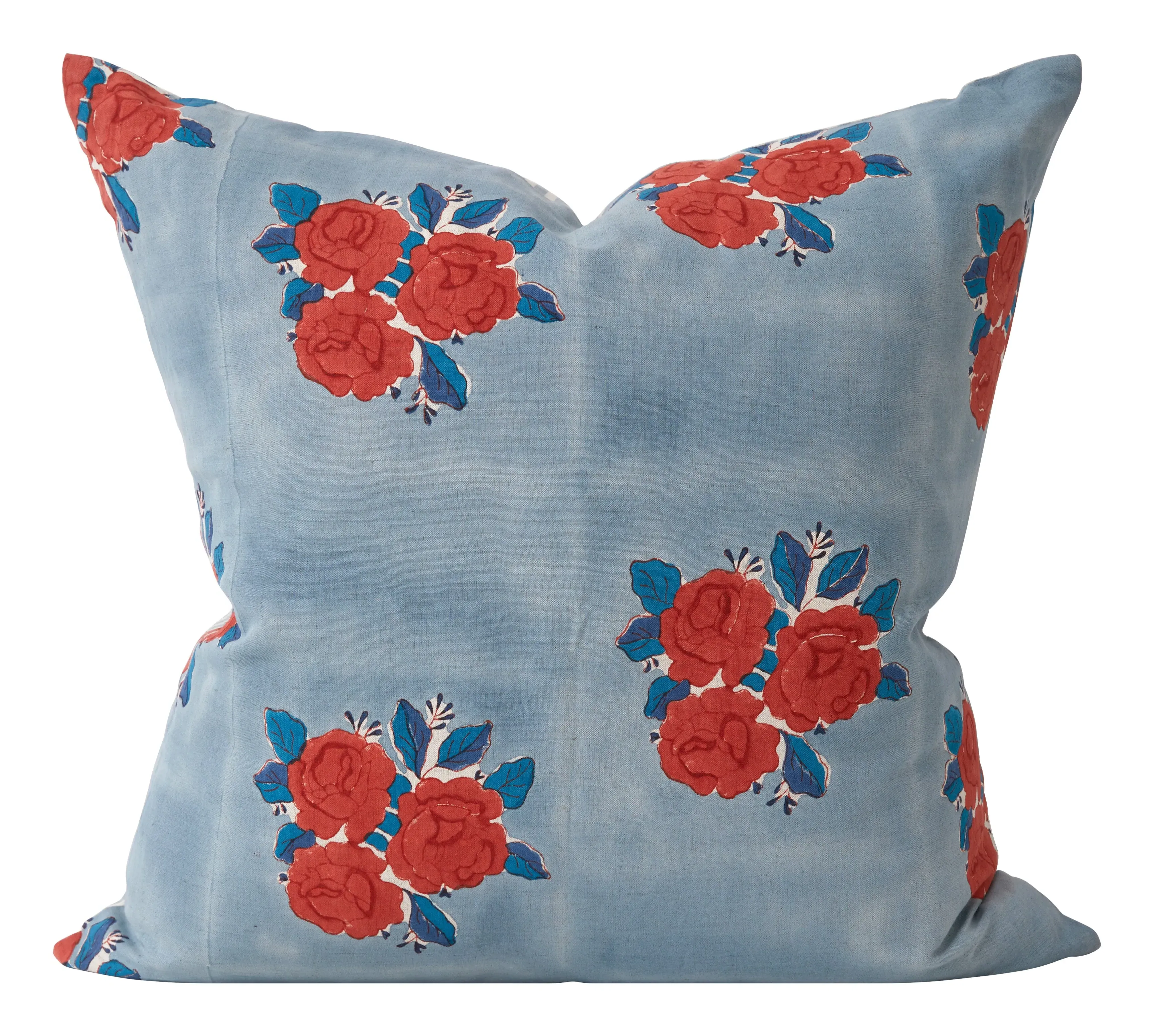 Sameera Square Pillow - Red, Linen image