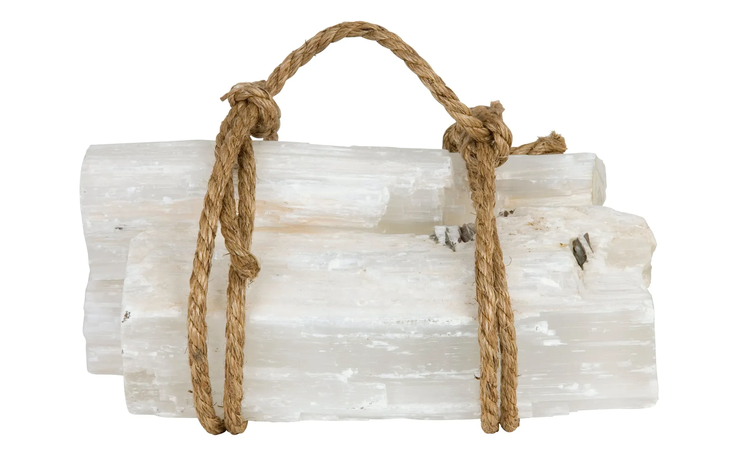 Selenite Fireplace Logs - White image