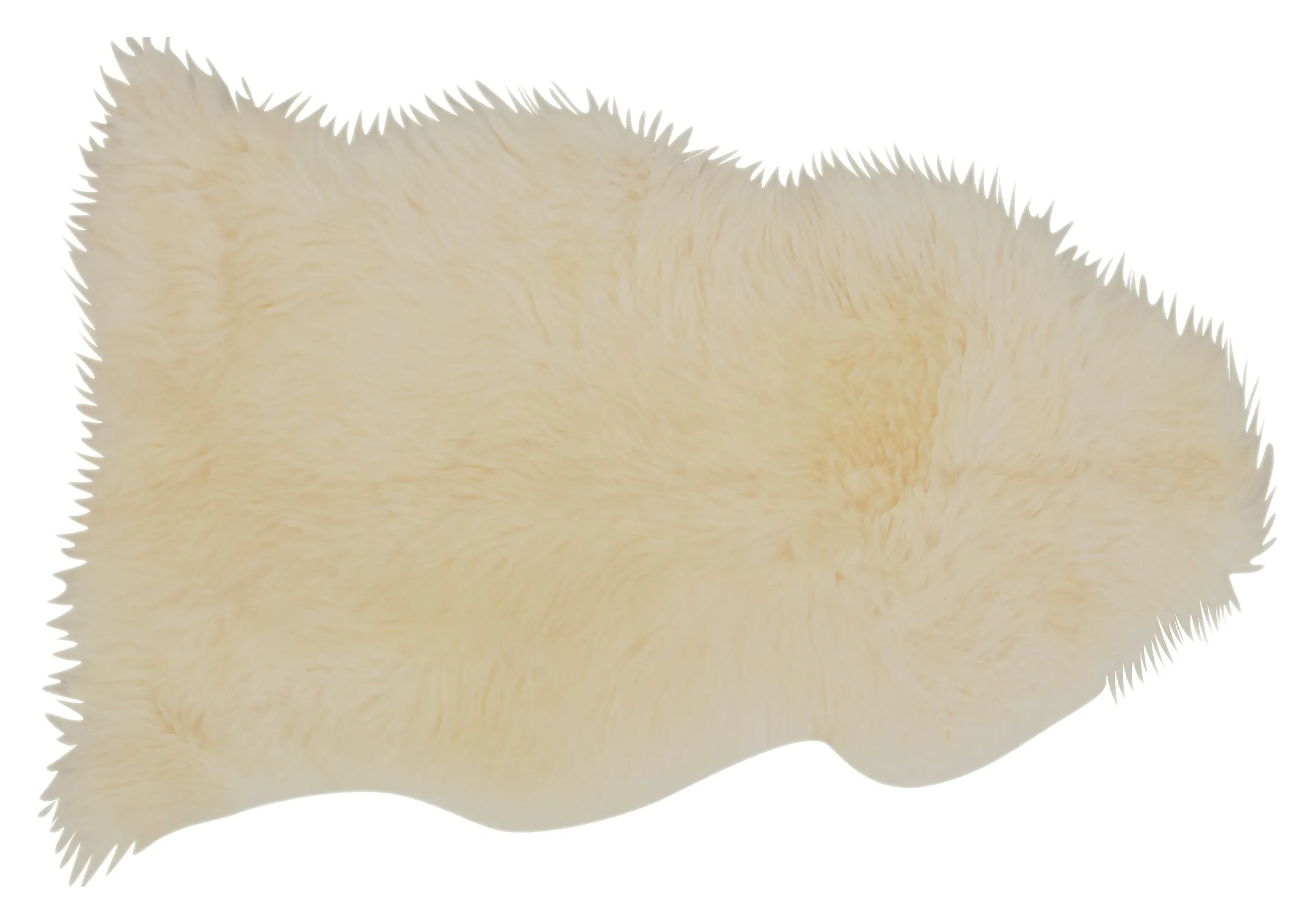 Sheepskin Throw Rug - Ivory image