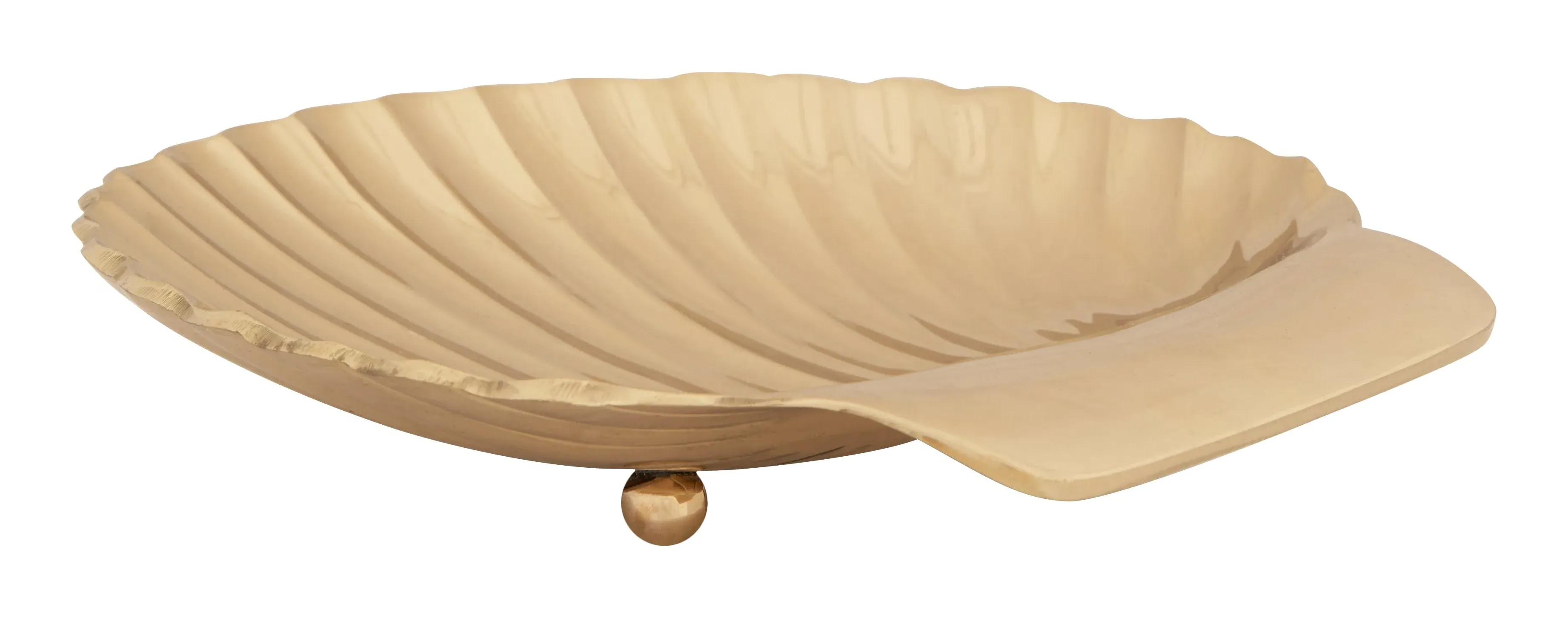 Shell Decorative Dish - Brass image