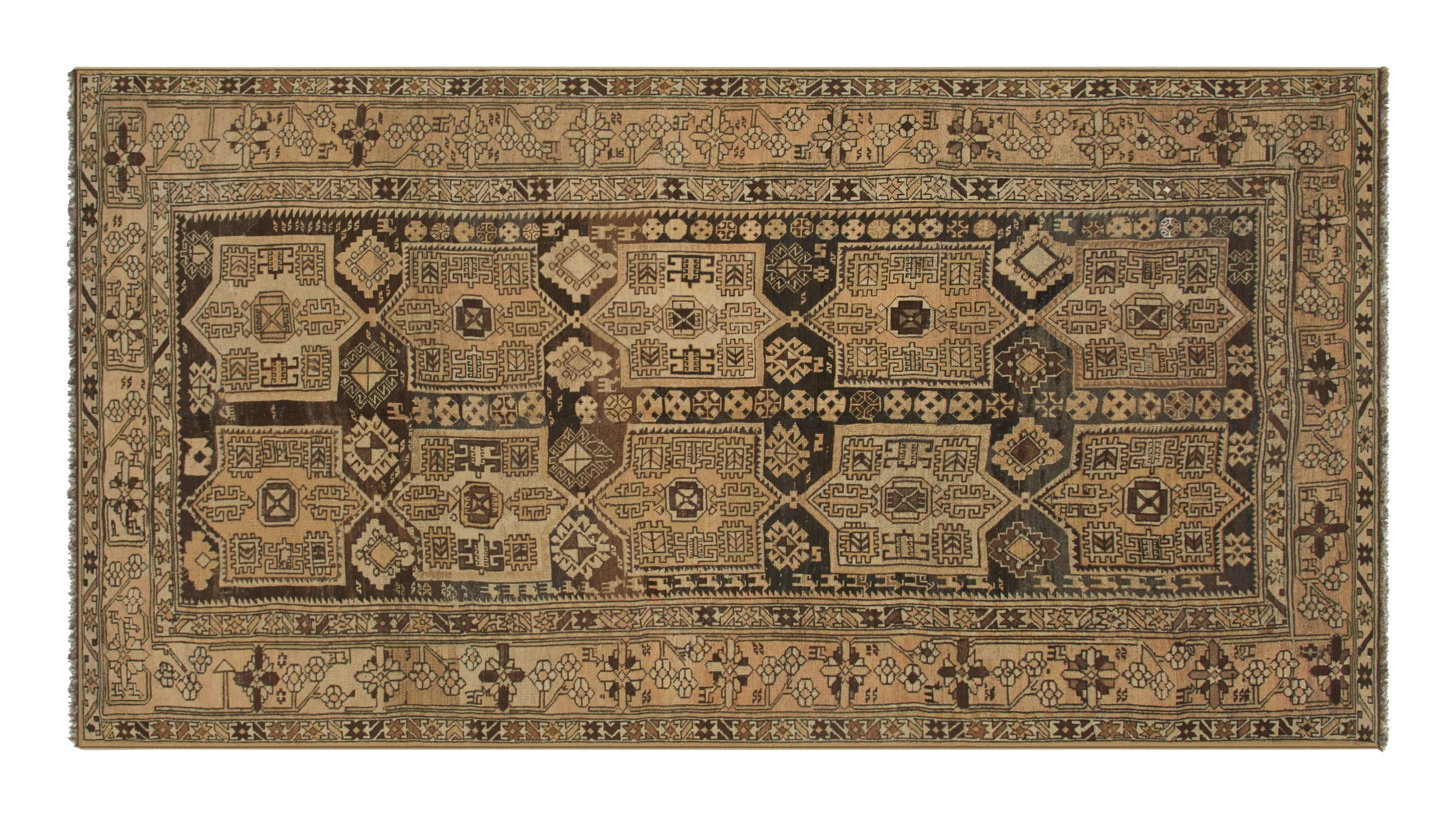 Shirvan Hand Knotted Rug - 9'10" x 5'2"