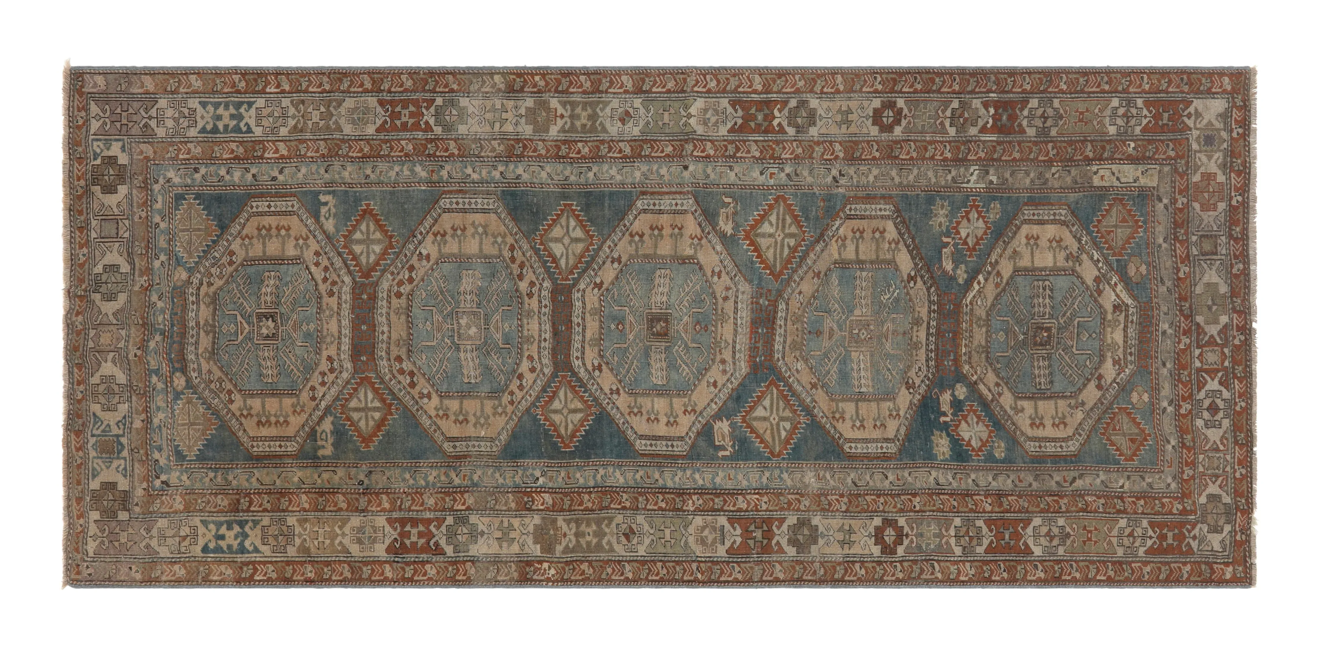 Shirvan Hand Knotted Rug - 9'3" x 3'8"