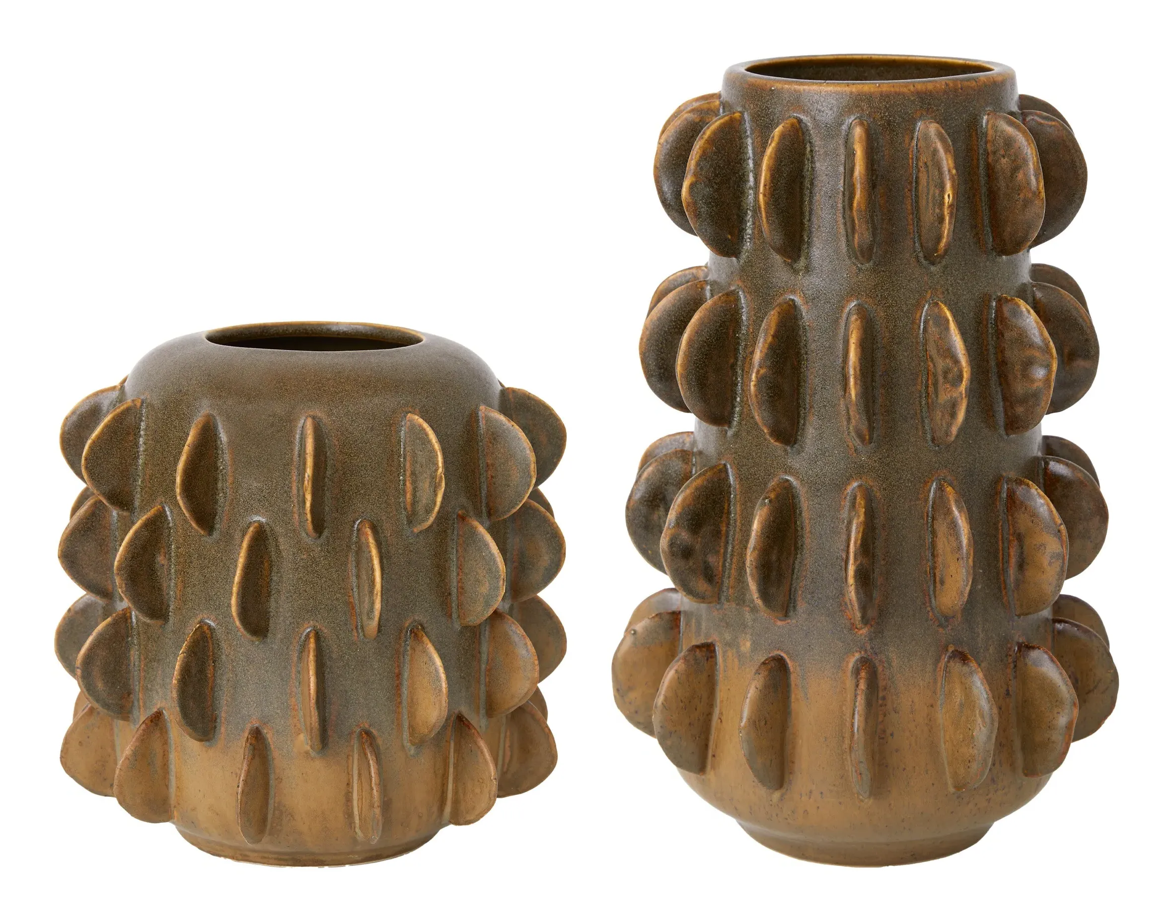 Shoshana Cylindrical Vases - Olive Green, Ceramic image