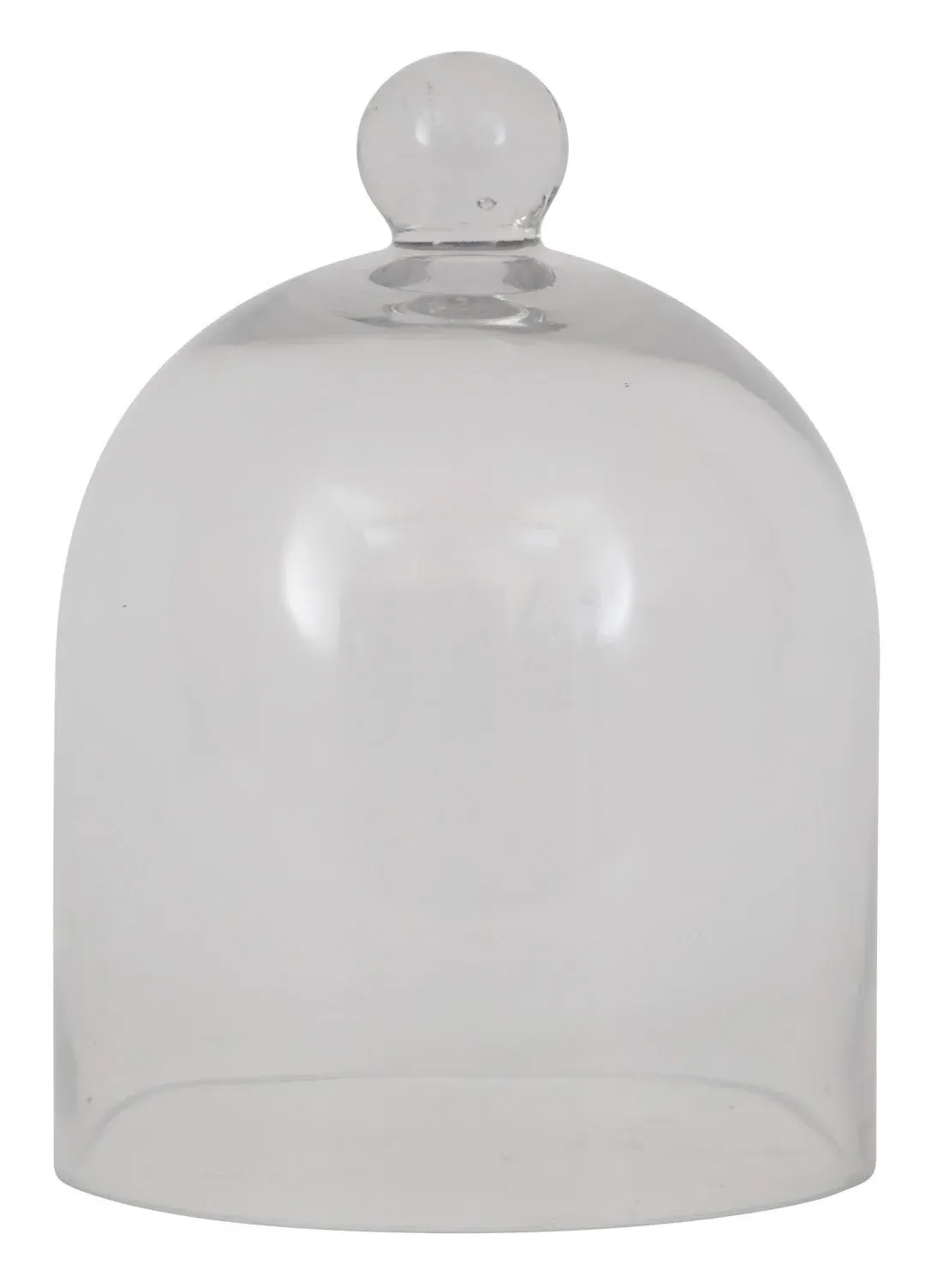 Small Glass Dome with Knob Handle - Clear image