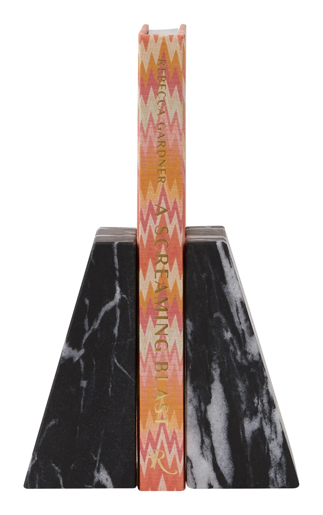 Spiro Bookend - Black, Marble image