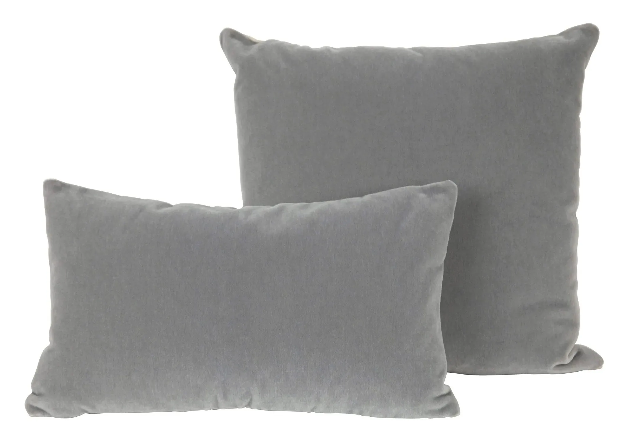 Sterling Mohair Pillows with Down Insert - Natural Linen