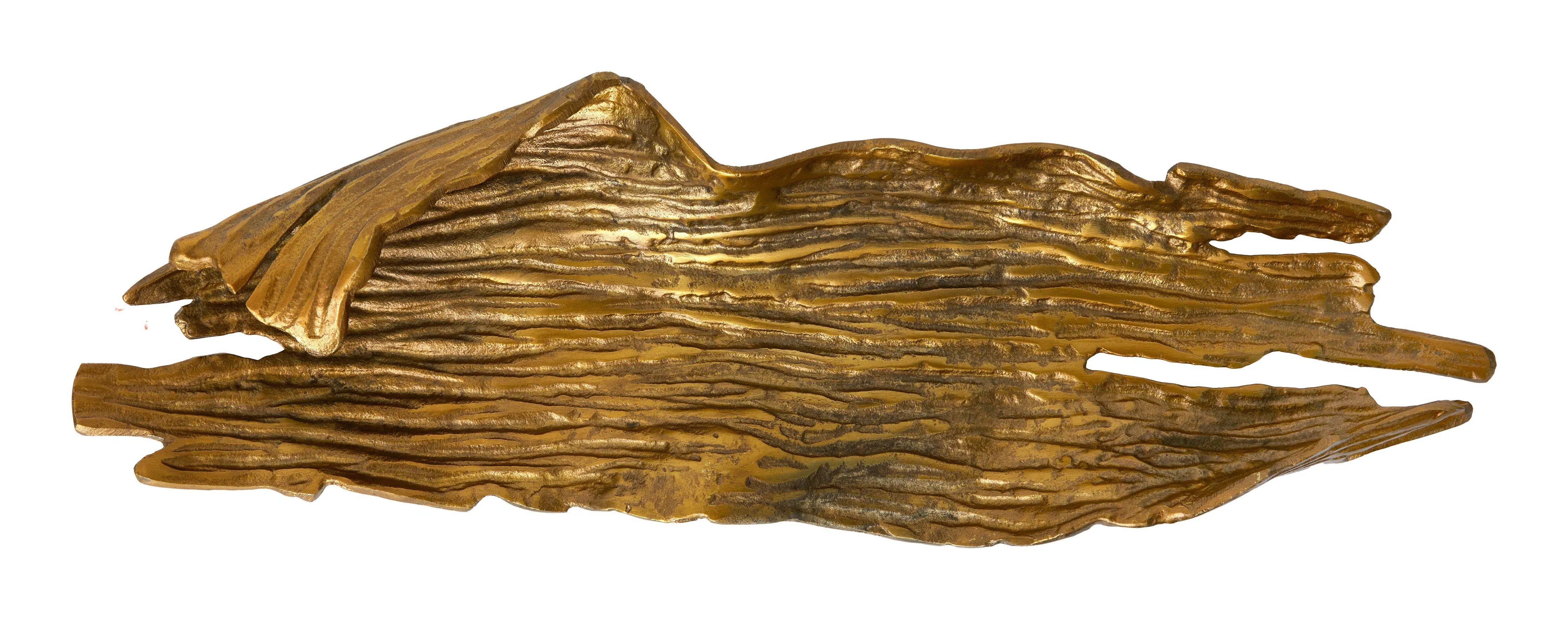 Thicket Decorative Tray - Antiqued Brass, Cast Aluminum image