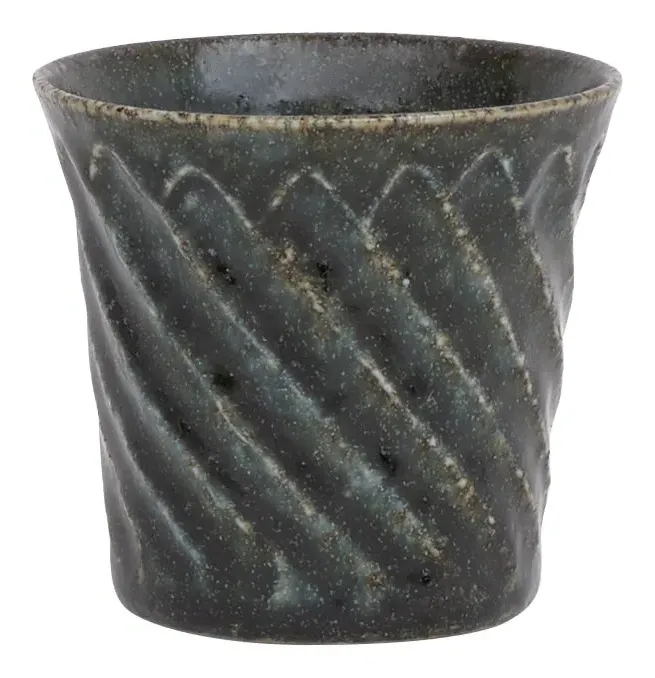 Tomo Porcelain Tea Cup - Black image