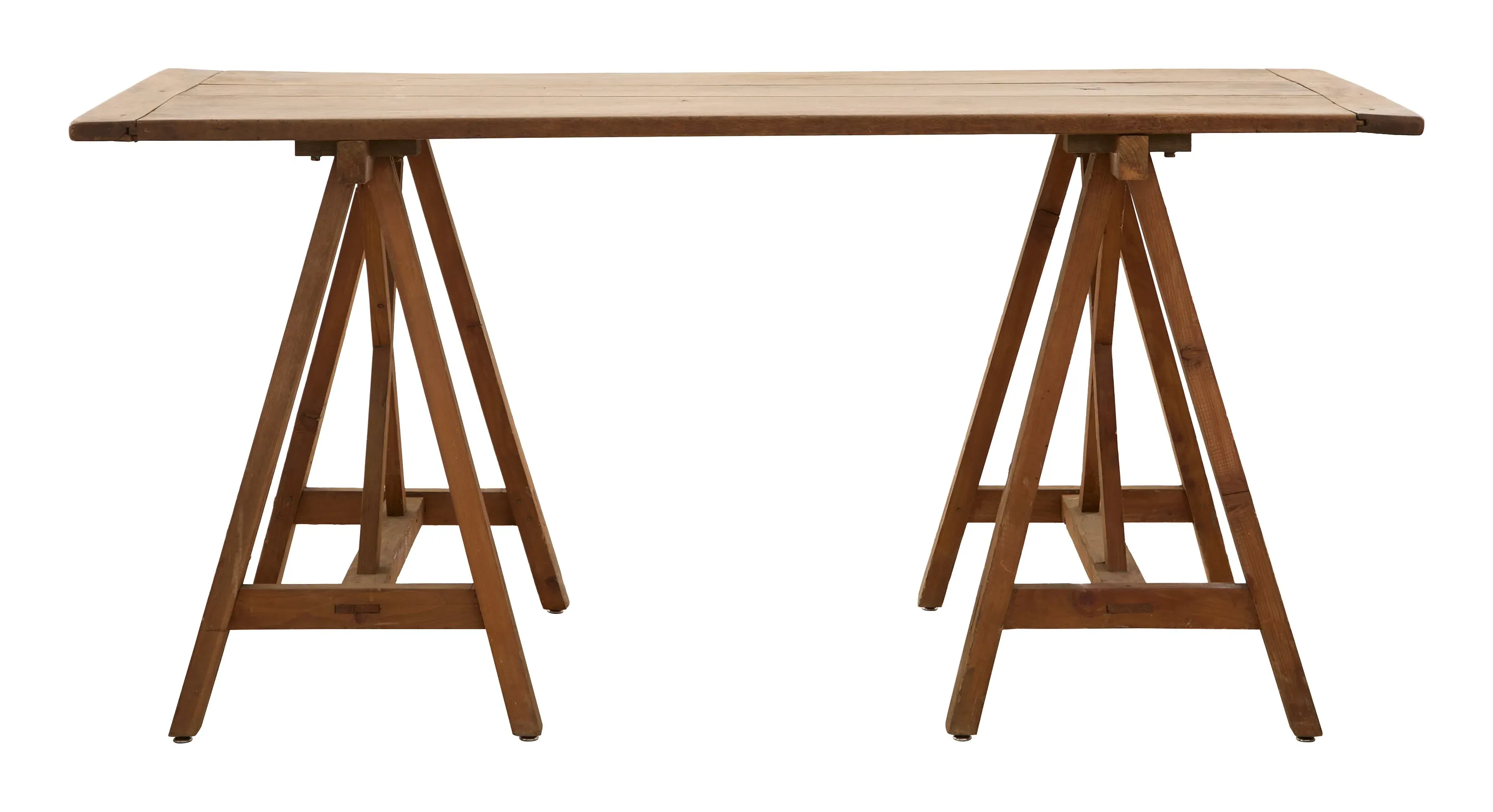 Trestle Table - Patinated Wood