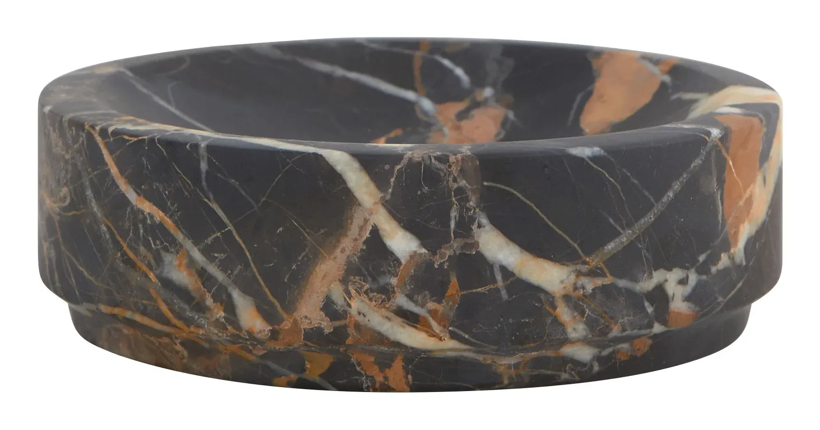 Troy Dish - Black, Marble image
