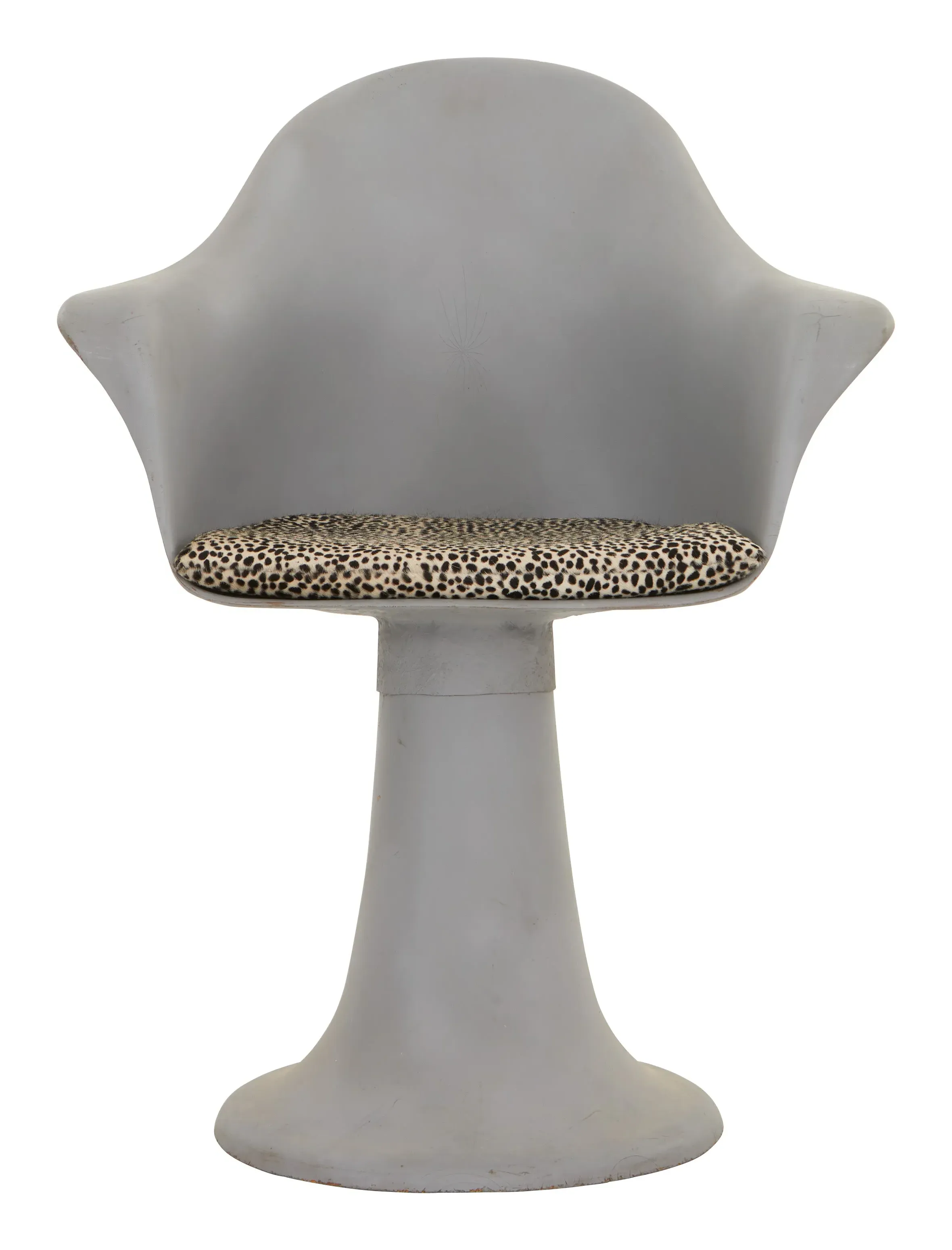 Tulip Chair - Black and White, Cowhide image