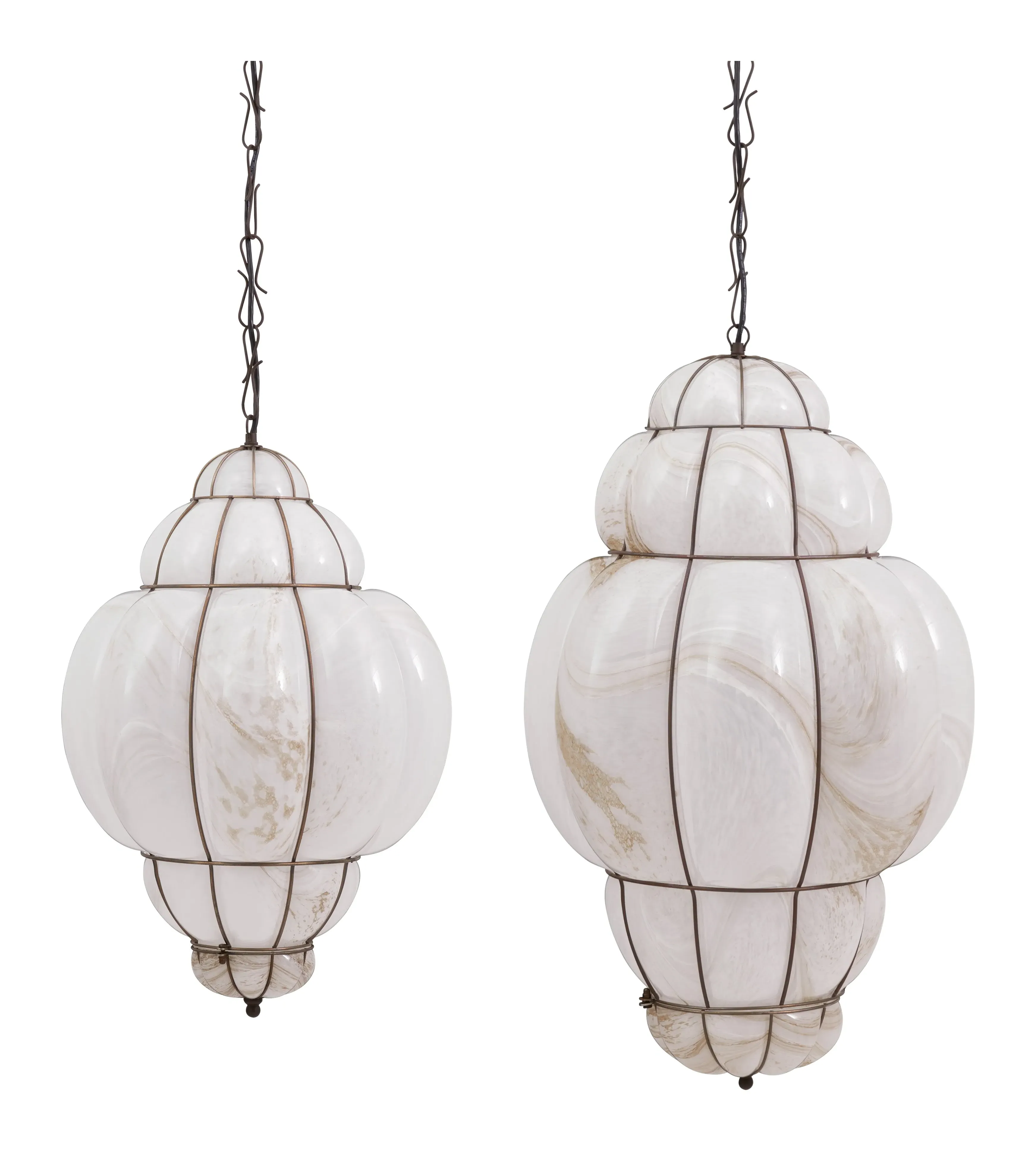 Venezia Pendant Light - White, Glass