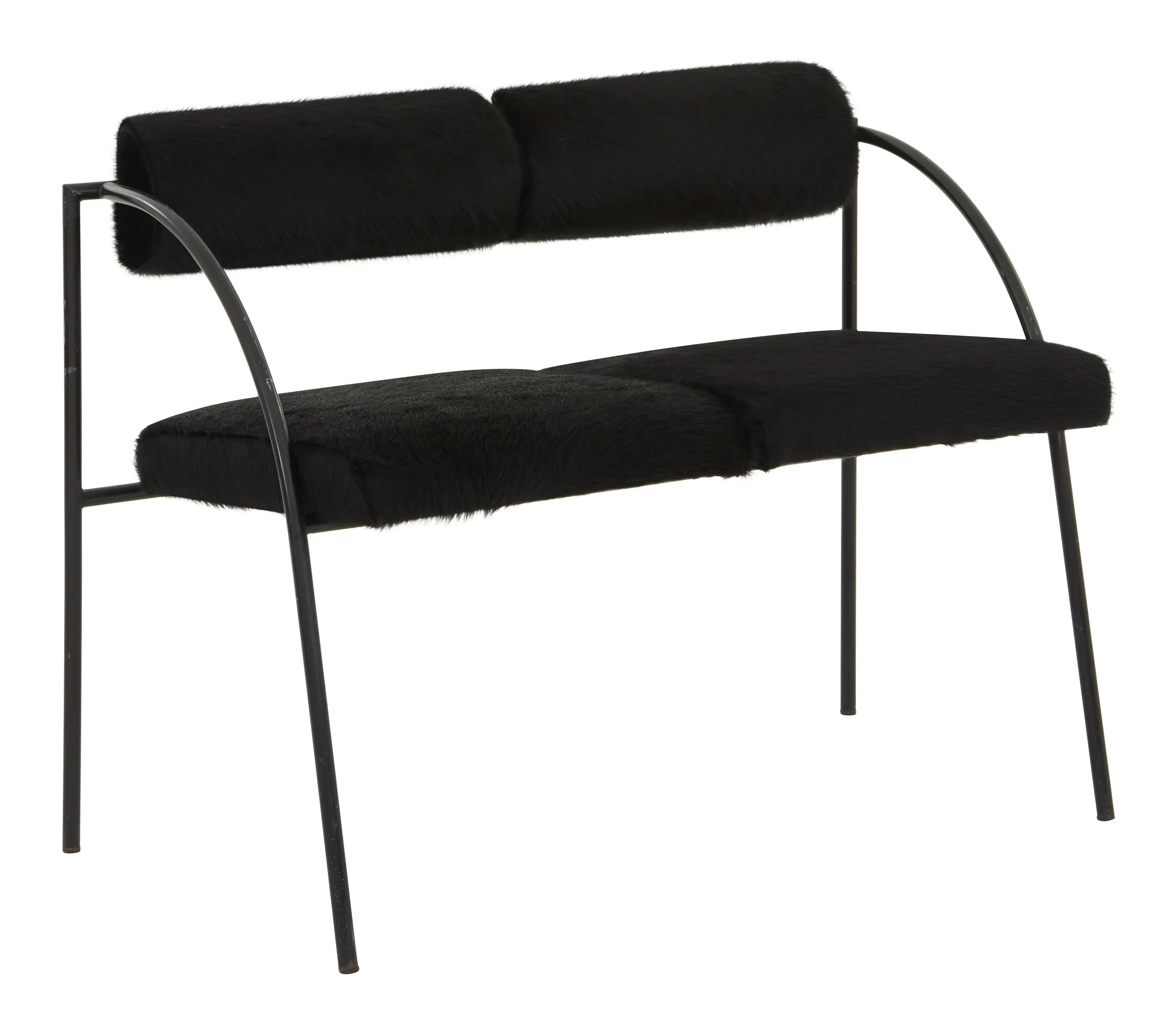 Vienna Settee by Rodney Kinsman - Black, Cowhide image