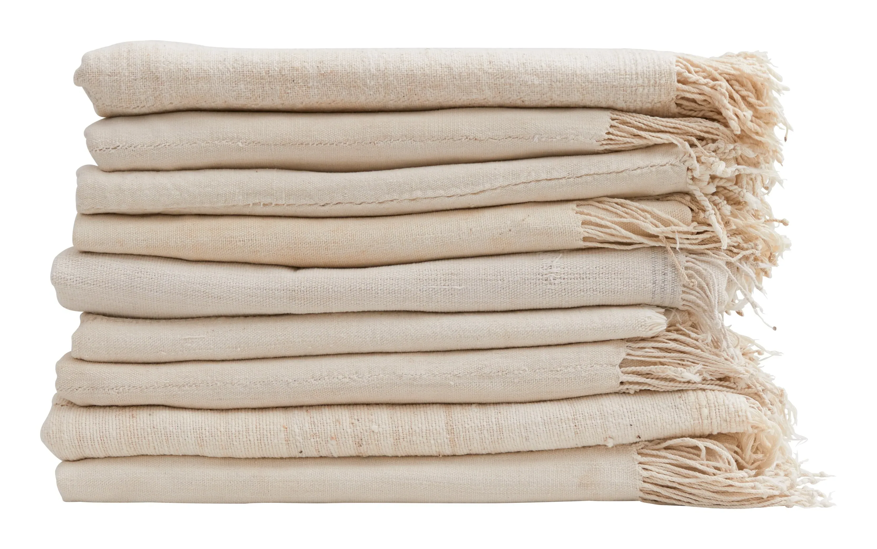 Vintage West African Textile - Off-White, Cotton image