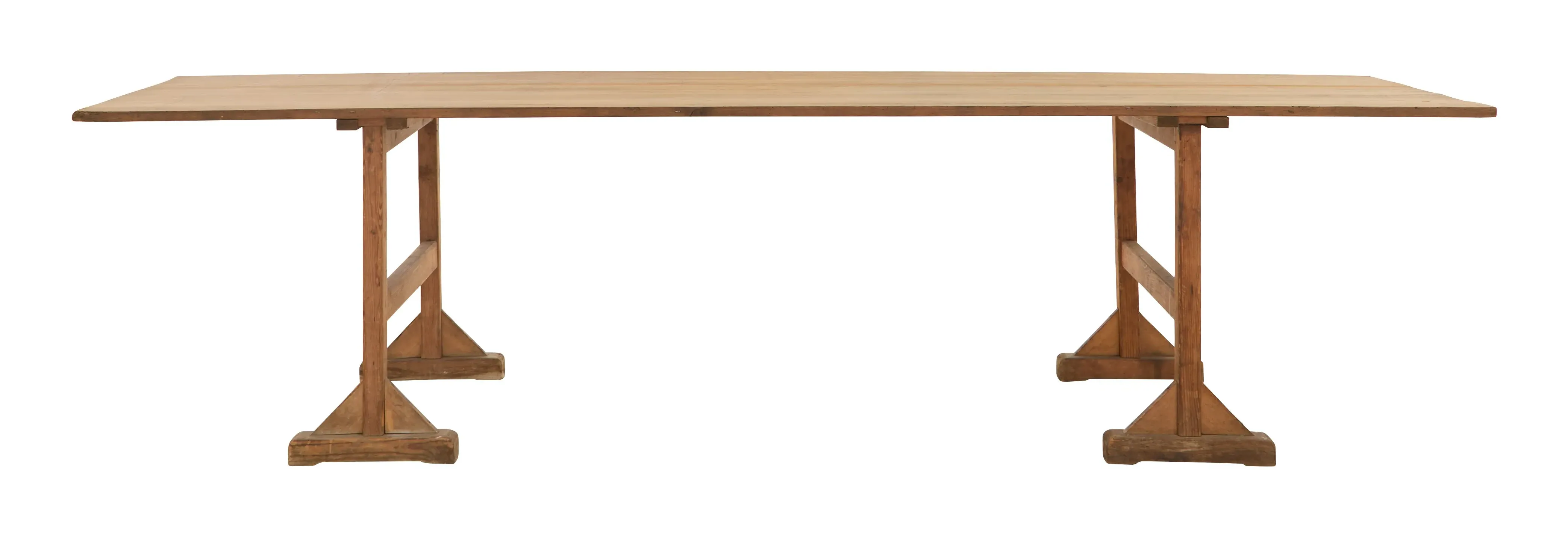 Vintage Wood Dining Table - Patina Finish image