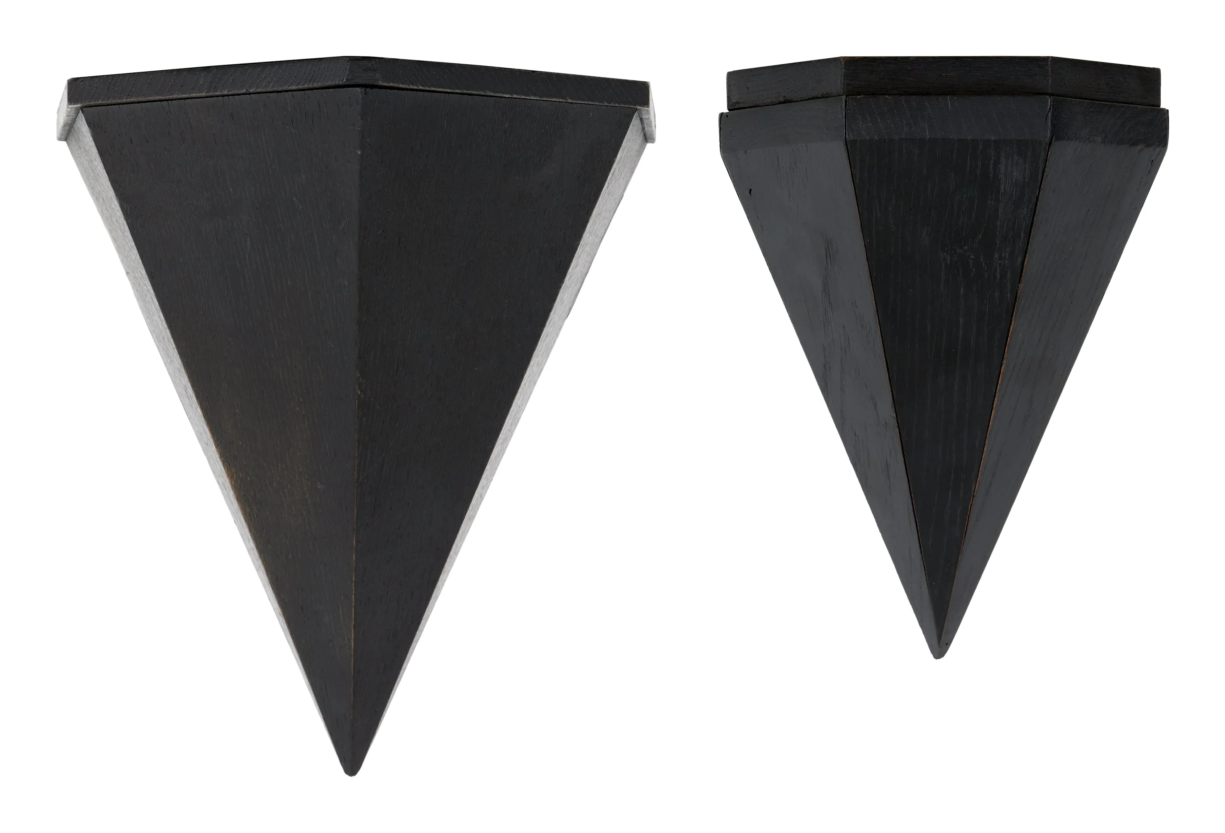 Wall Shelves - Black, Ebonized Wood