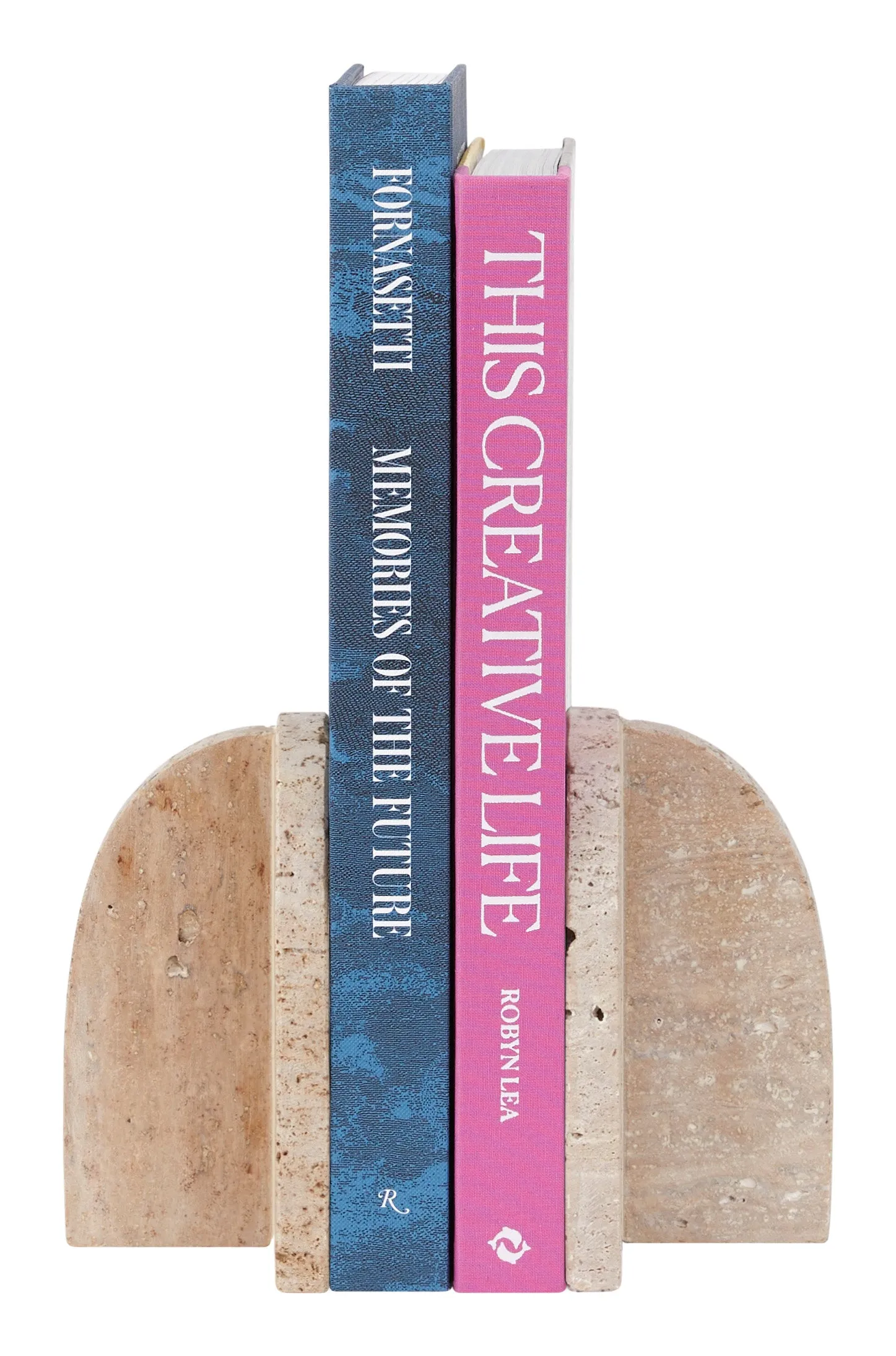 Yuma Arched Bookend - Sand, Travertine image