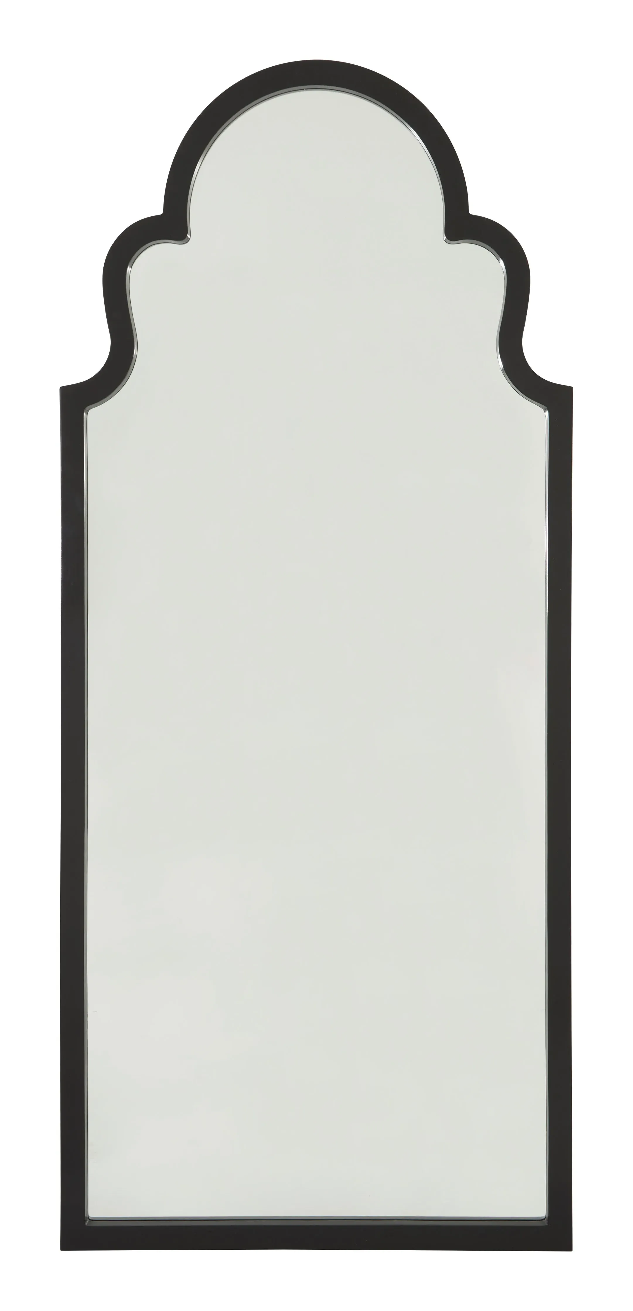 Yvette Arched Floor Mirror - Black