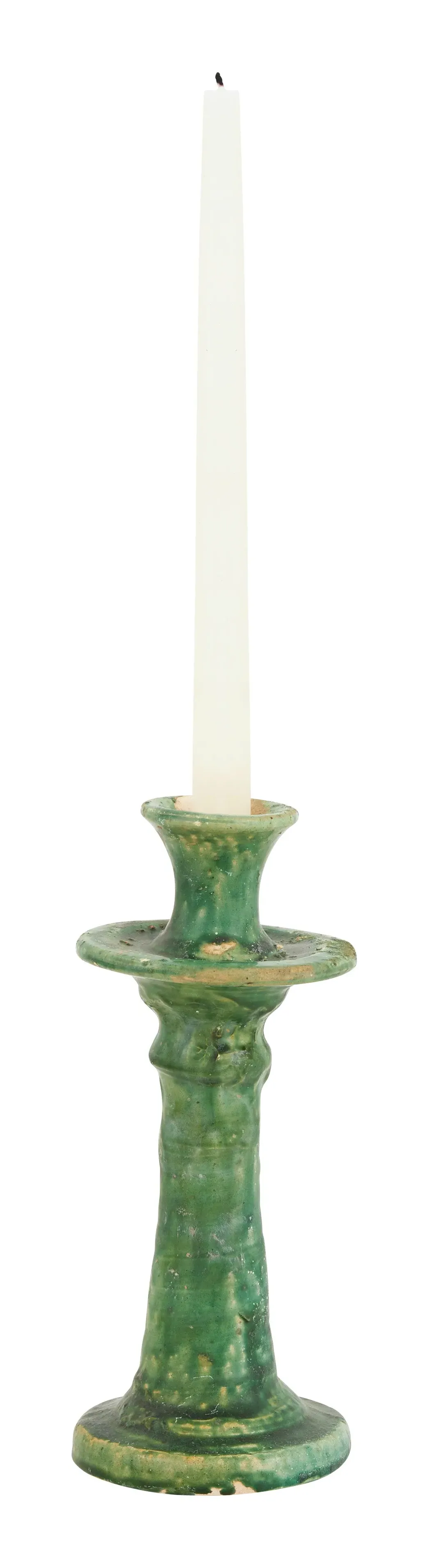 Zohra Taper Holder - Green, Stoneware image