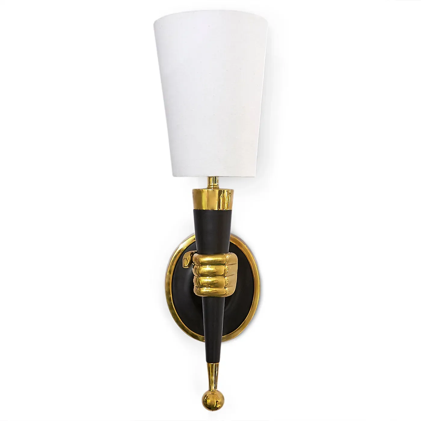 brass-hand-sconce image