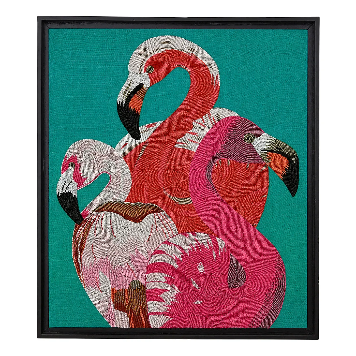 flamingo-beaded-art image