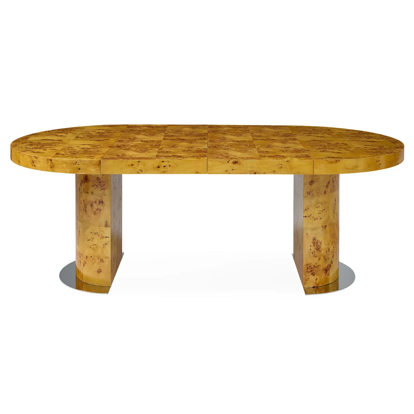 Bond Round Extendable Dining Table - Mappa Wood by Jonathan Adler