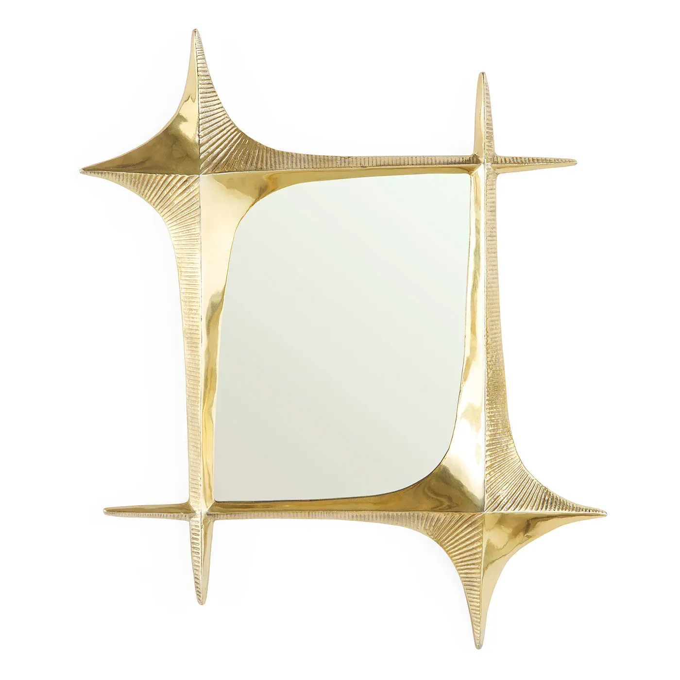 Brasilia Accent Mirror - Brass product
