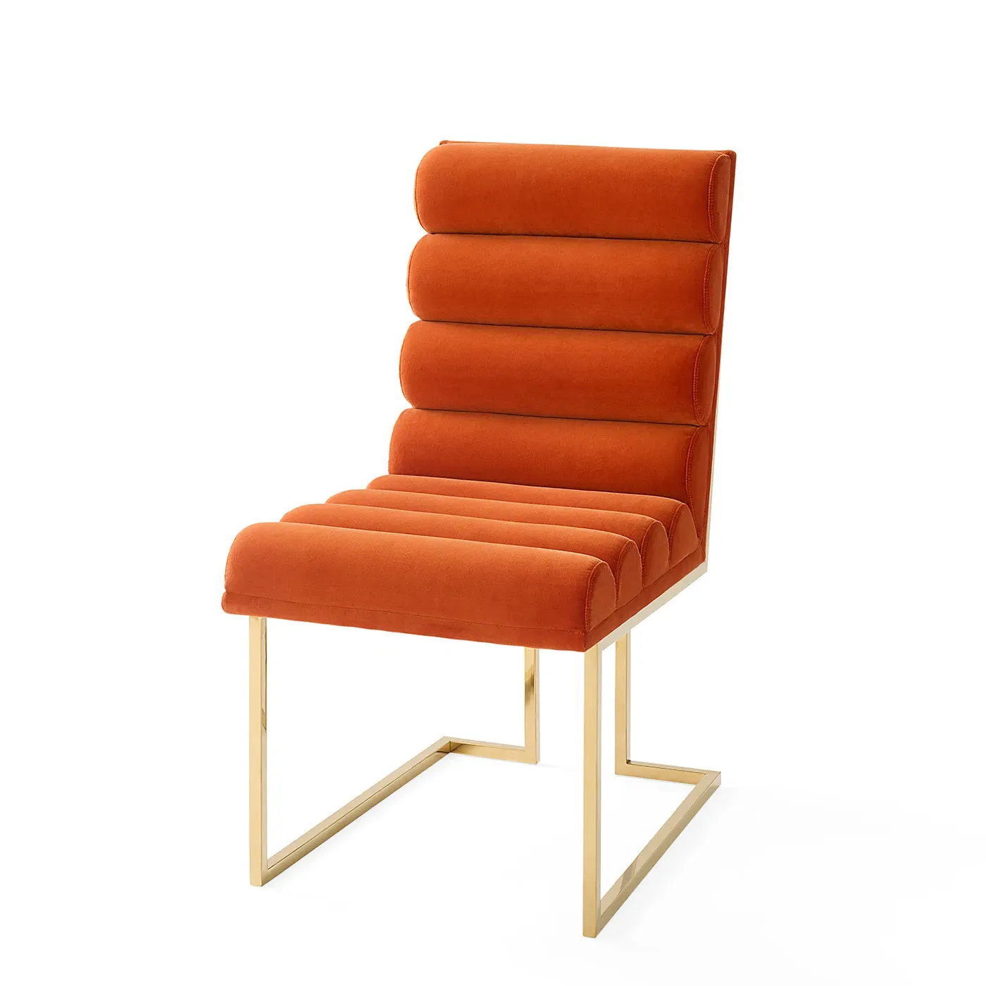 Channeled Goldfinger Dining Chair - Brass product