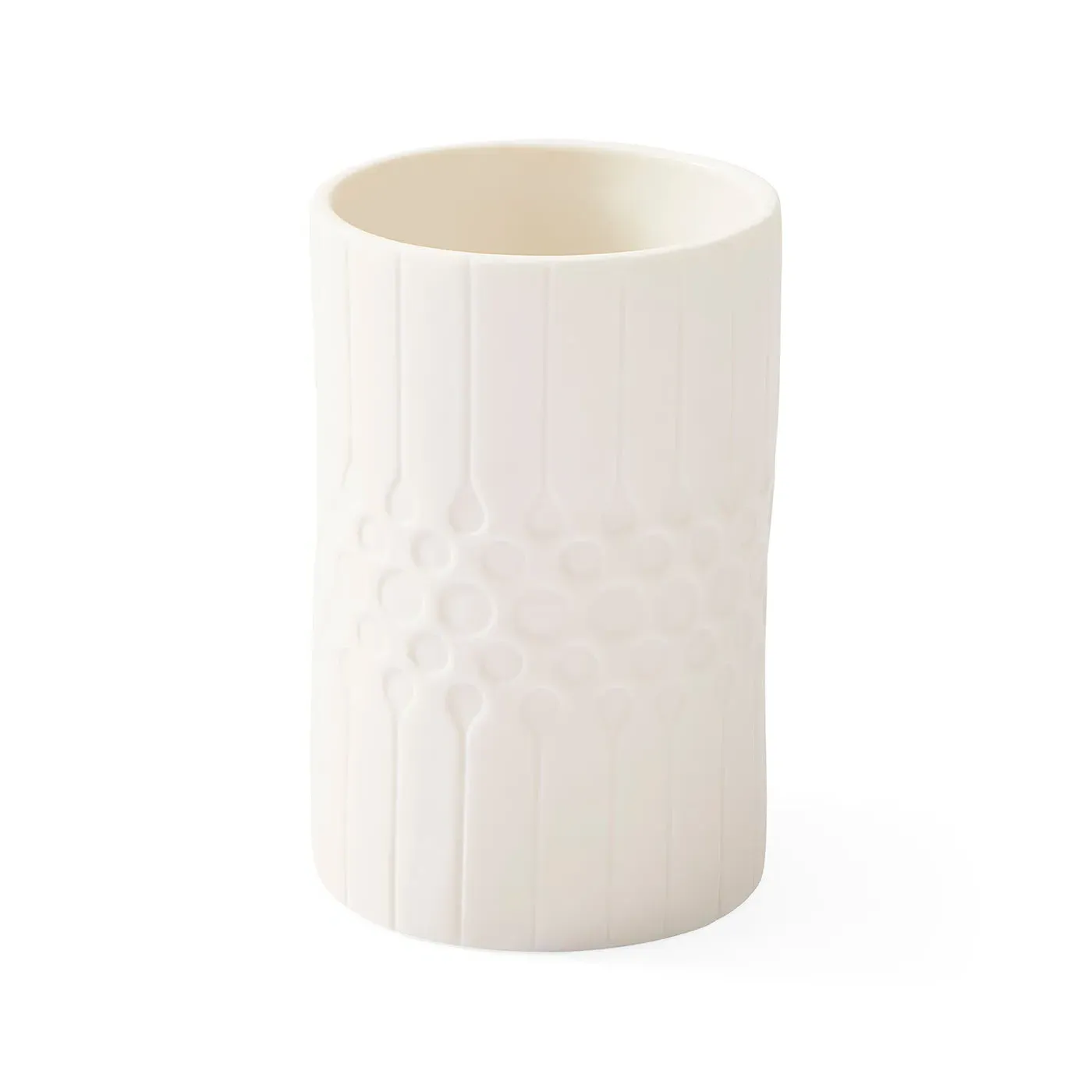 Charade Tumbler - White, Porcelain by Jonathan Adler
