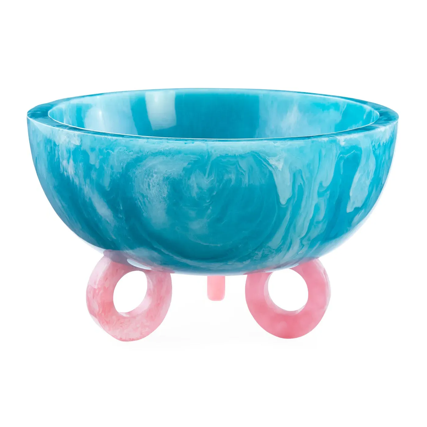 Como Disc Bowl - Turquoise, Pink by Jonathan Adler