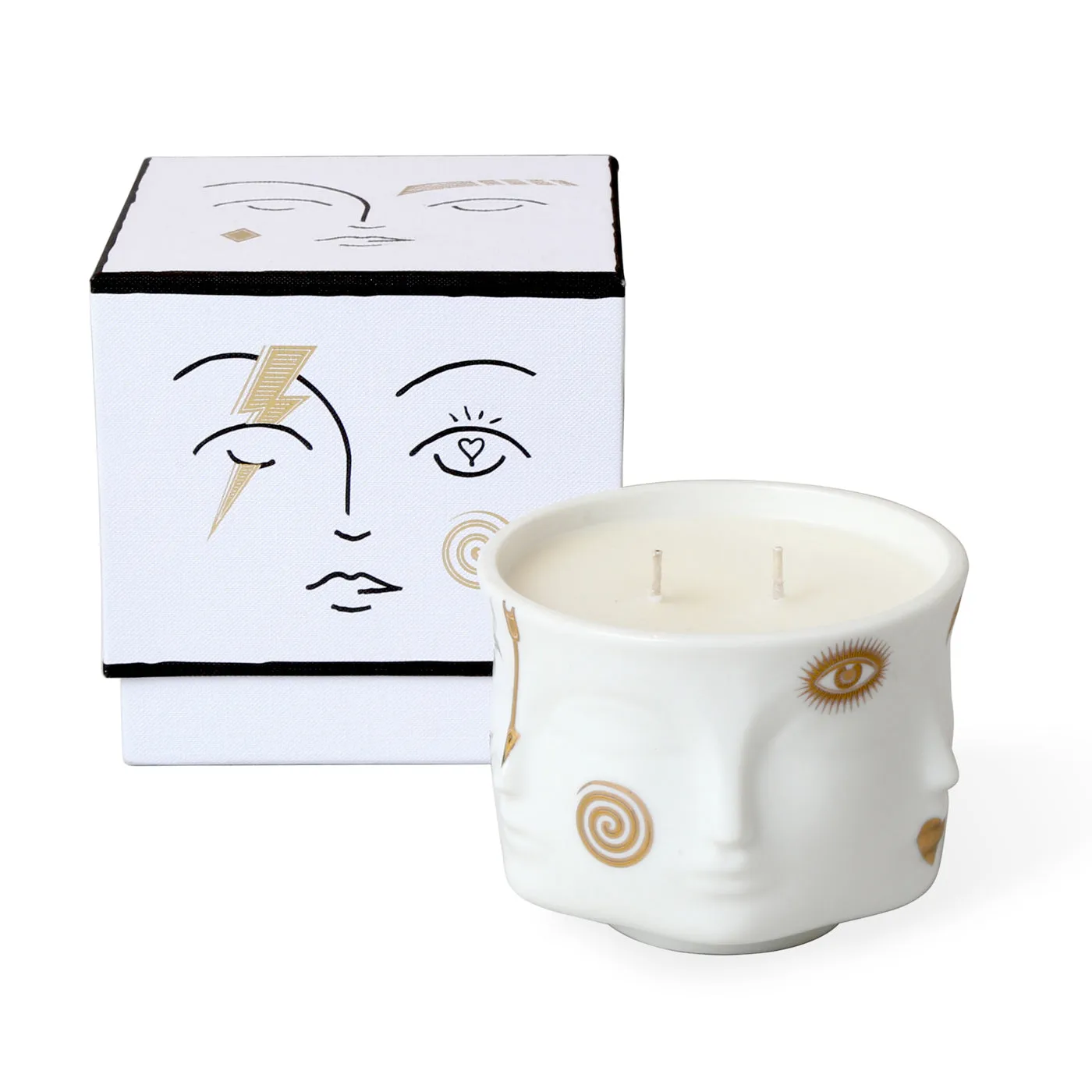 Gilded Muse Porcelain Candle - Gold product