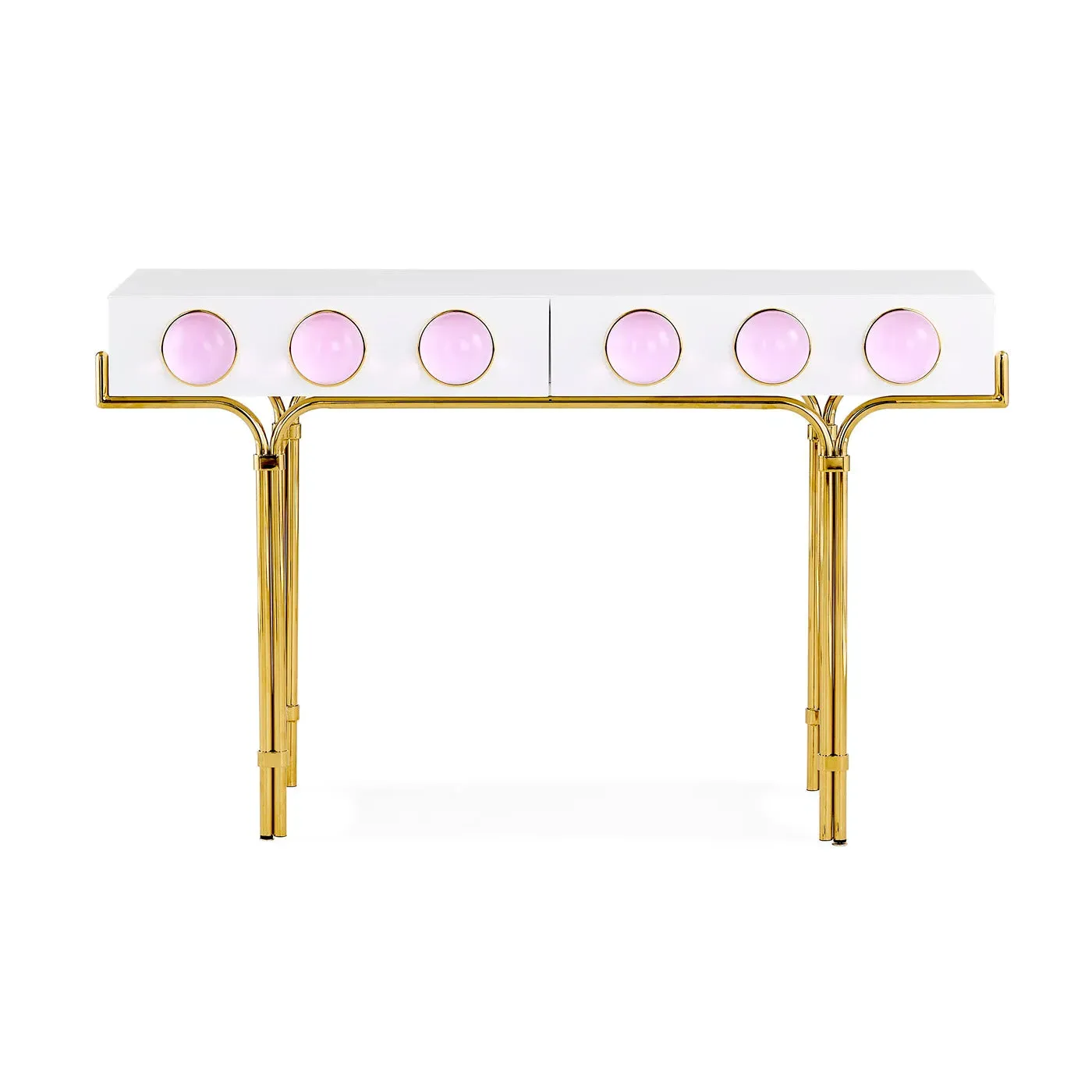 Globo Console Table - White, Brass product