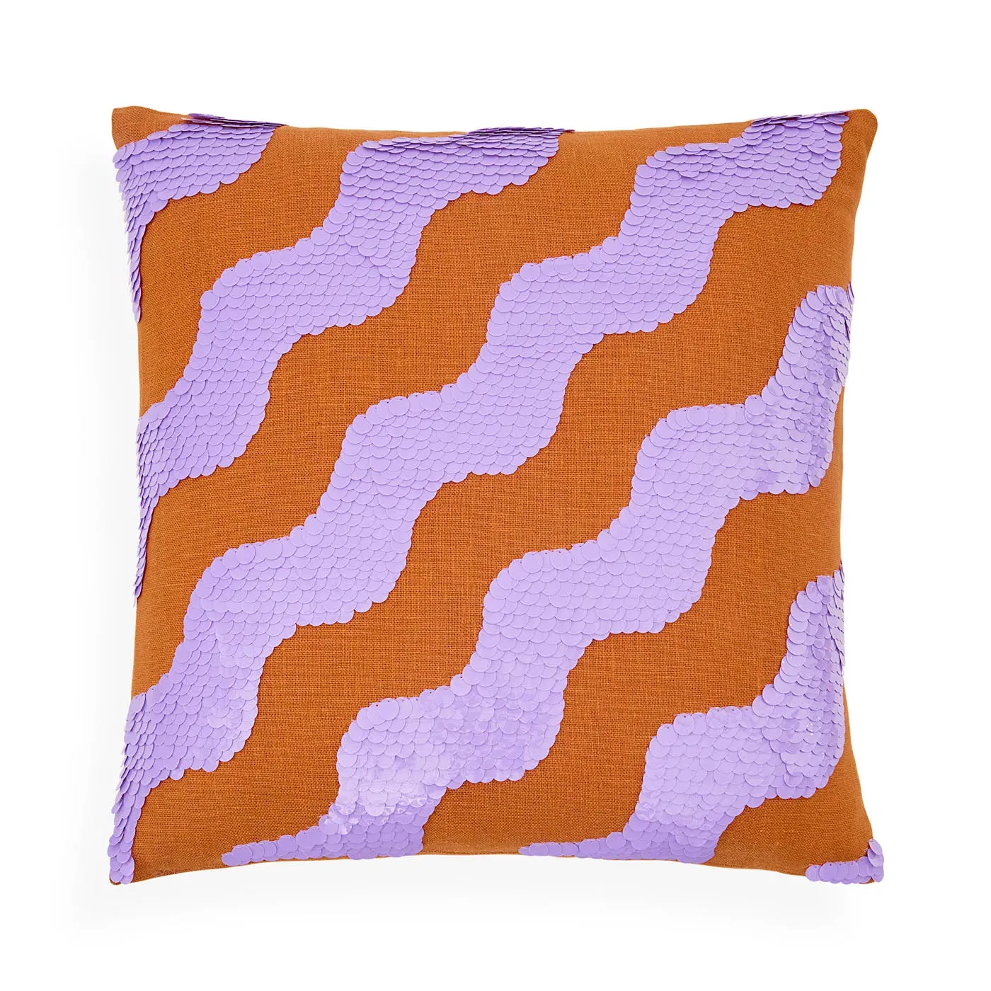Ibiza Waves Sequin Pillow - Linen product