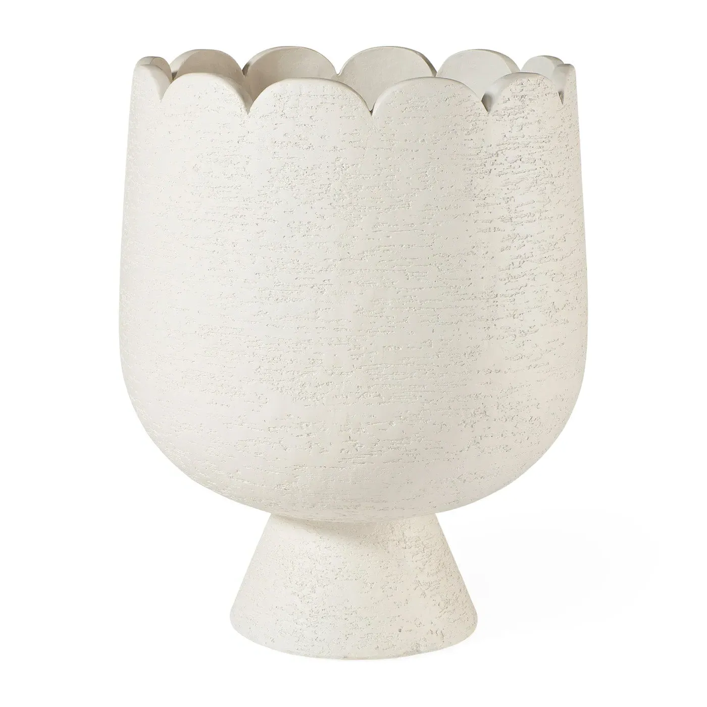 La Fleur Scallop Concrete Planter product
