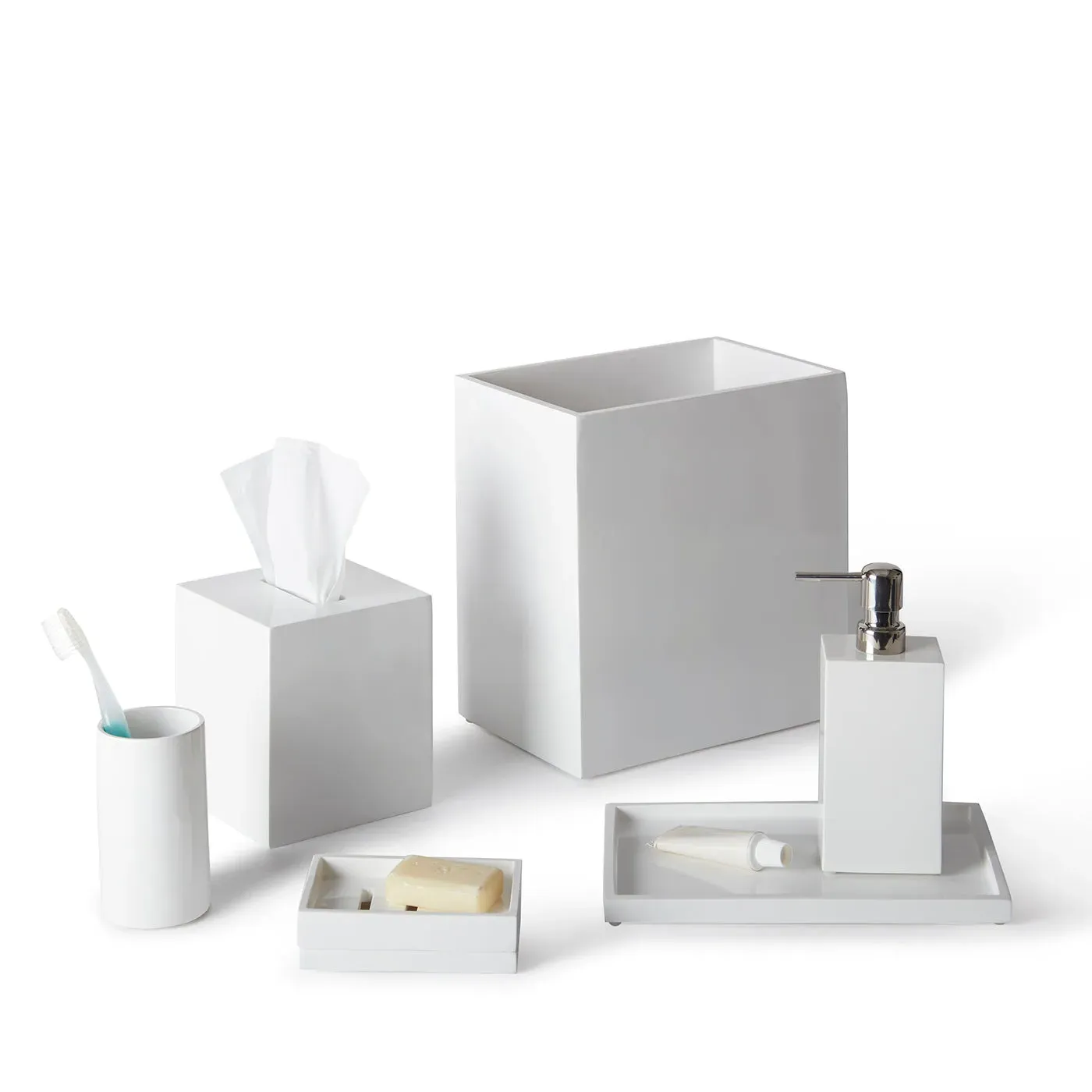 Lacquer Bath Set with High Gloss Finish by Jonathan Adler