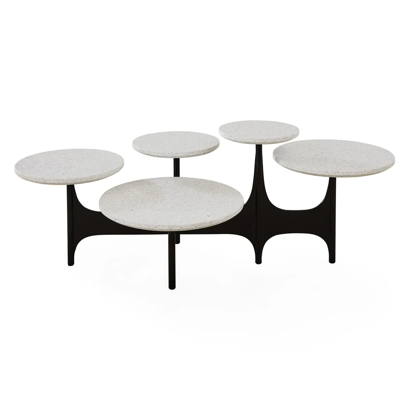 Milano Cocktail Table - Terrazzo, Blackened Steel product