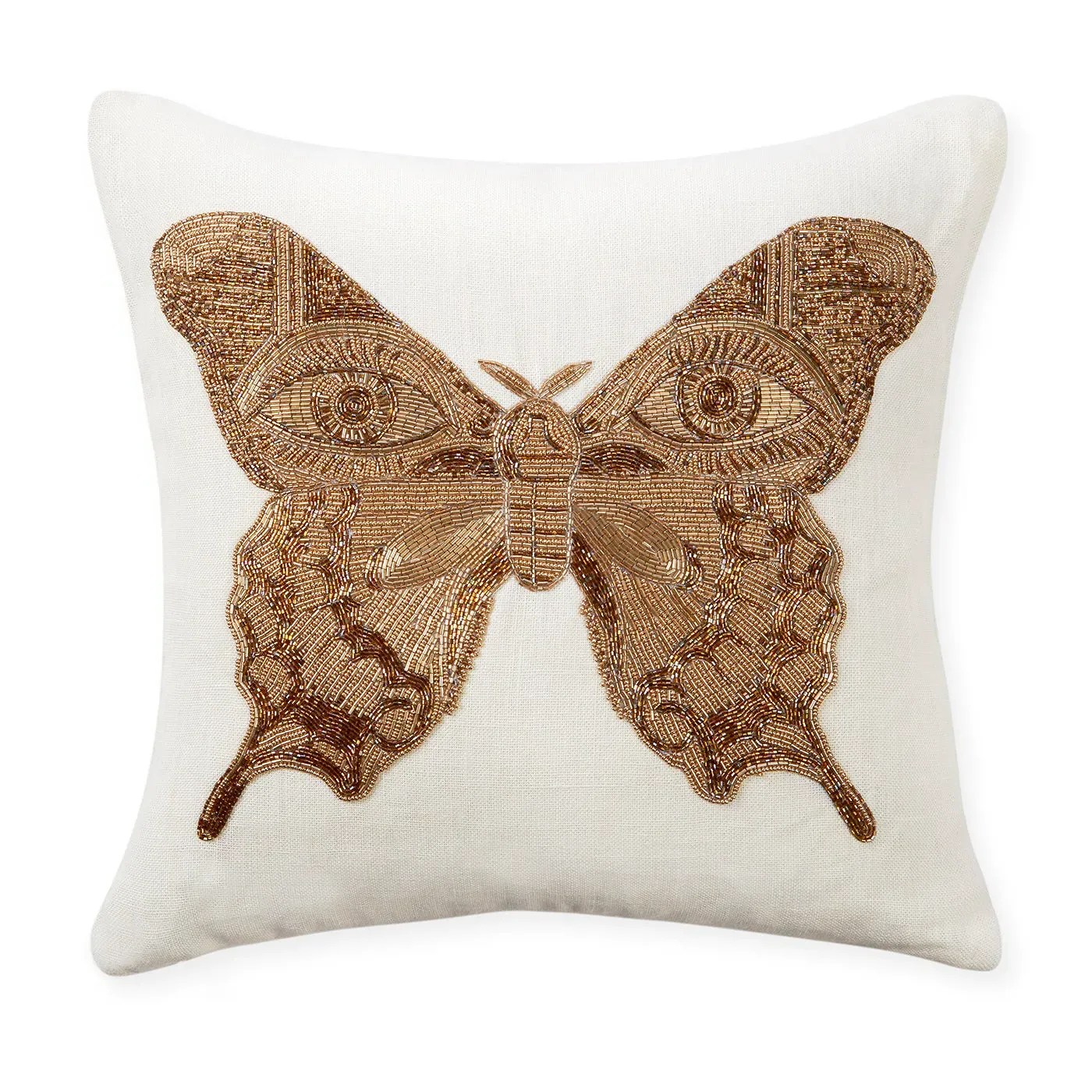 Muse Butterfly Pillow - Ivory, Linen product