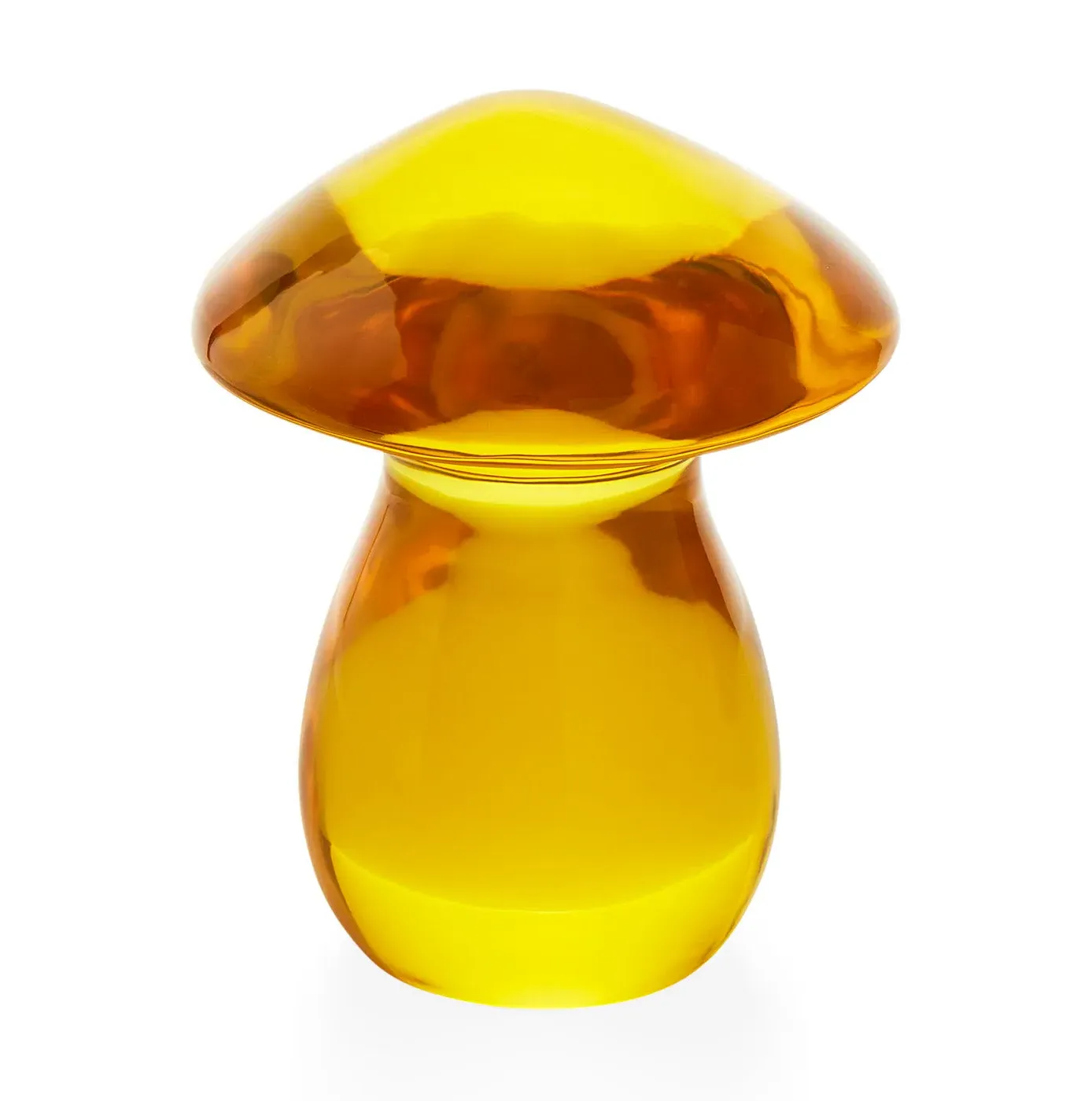 Mushroom Sculpture Objet - Yellow, Acrylic by Jonathan Adler